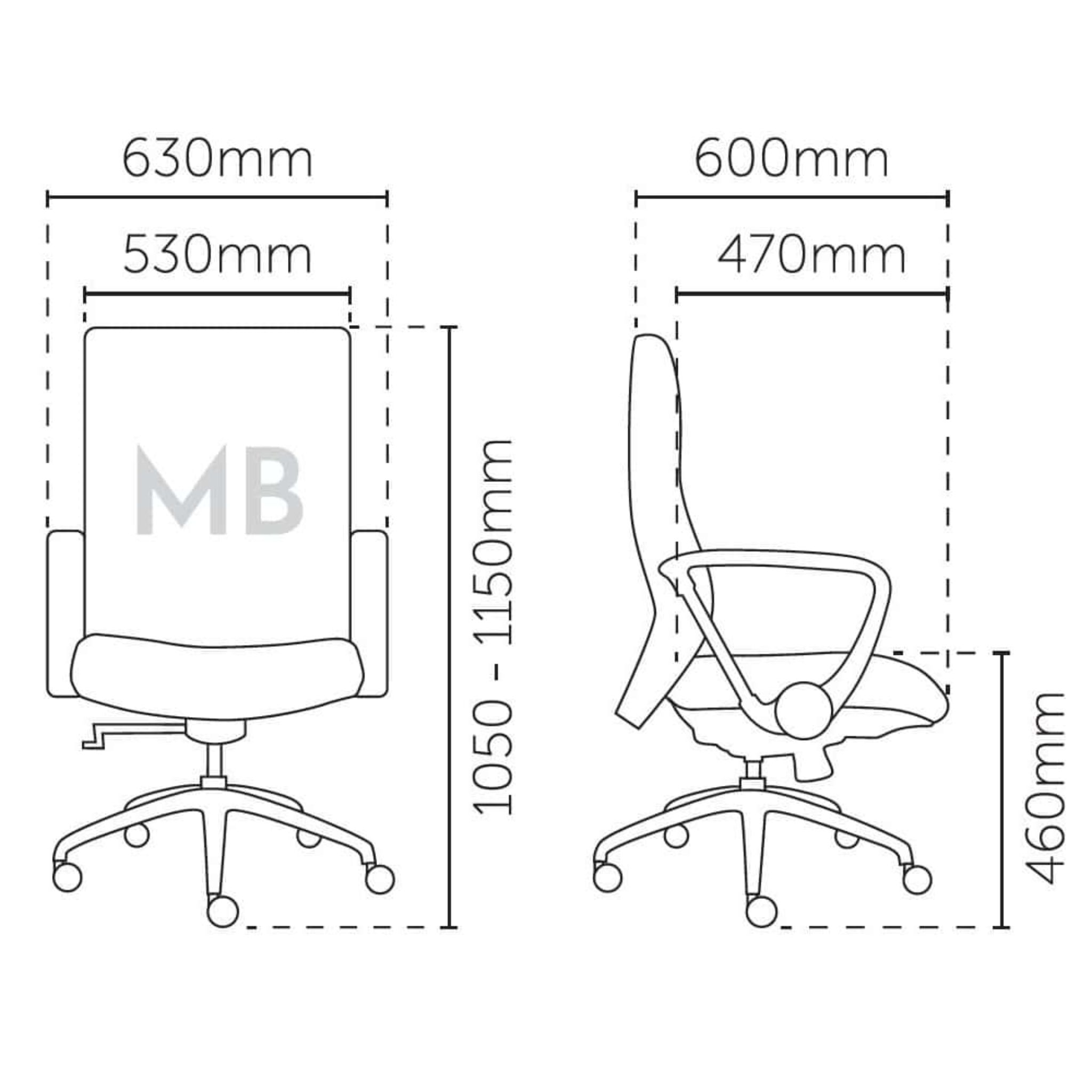 Delicate Essential Mediumback Office Chair OFMEVT51142 - Image 5