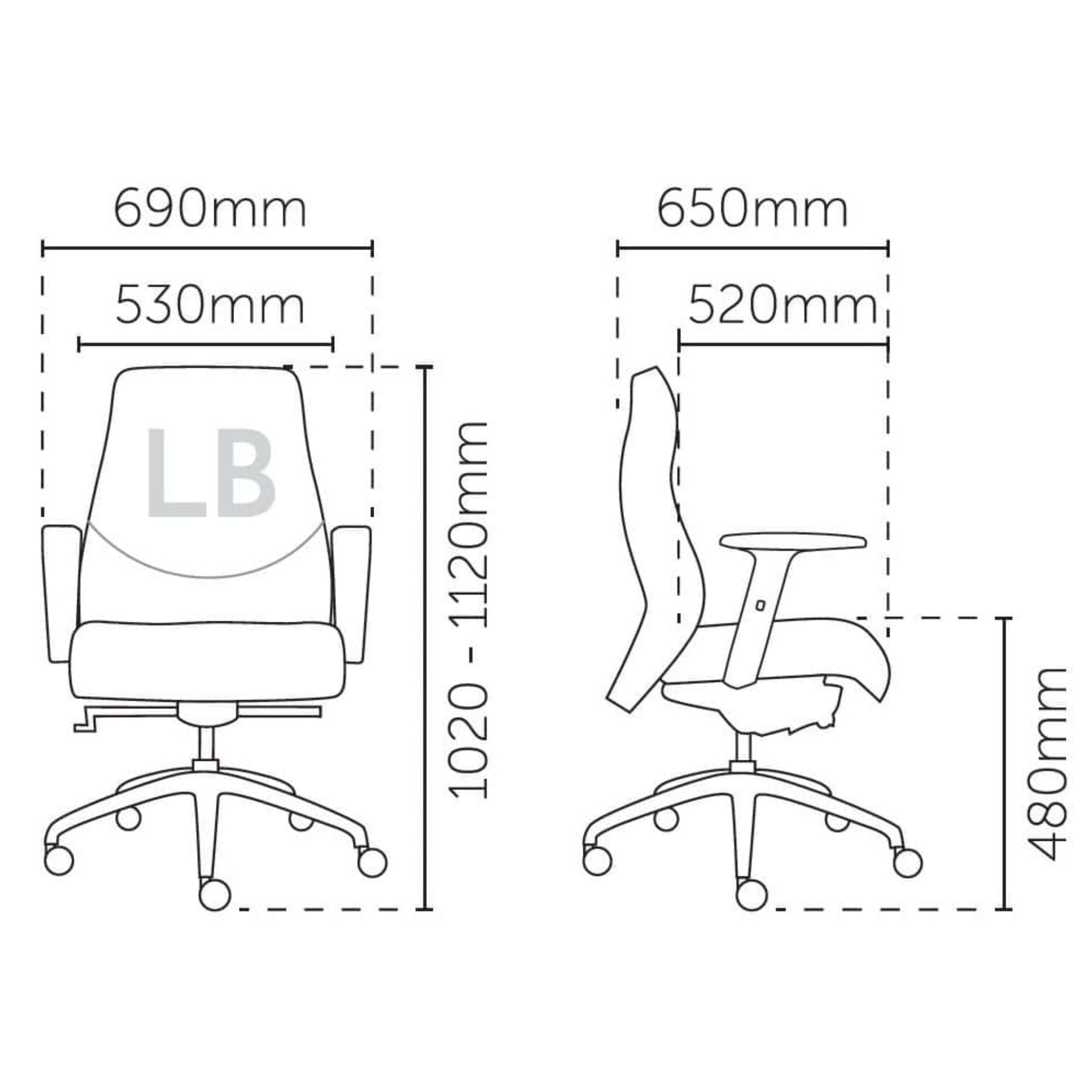 Elegant Modern Lowback Office Chair OFMEVT51013 - Image 4