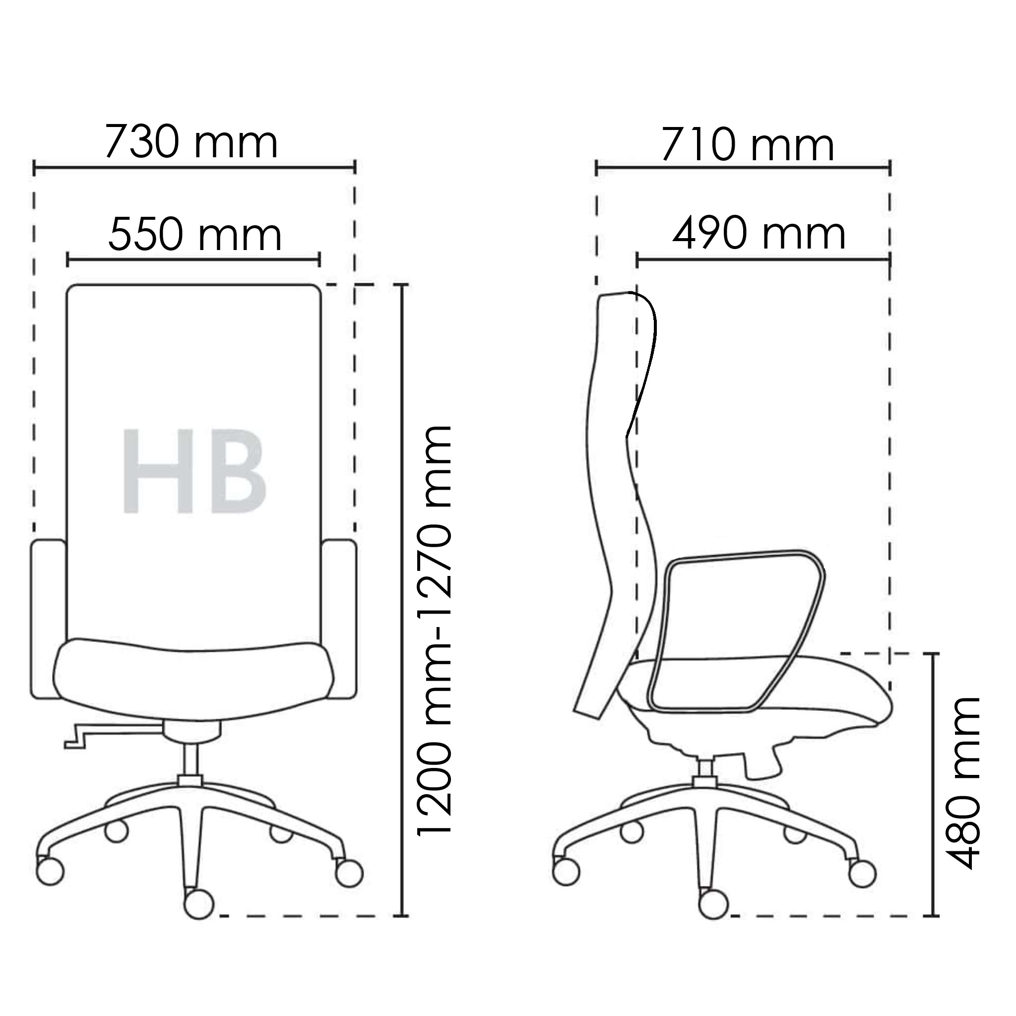Eve Elegant Director Highback Chair OFMEVT51301 - Image 5