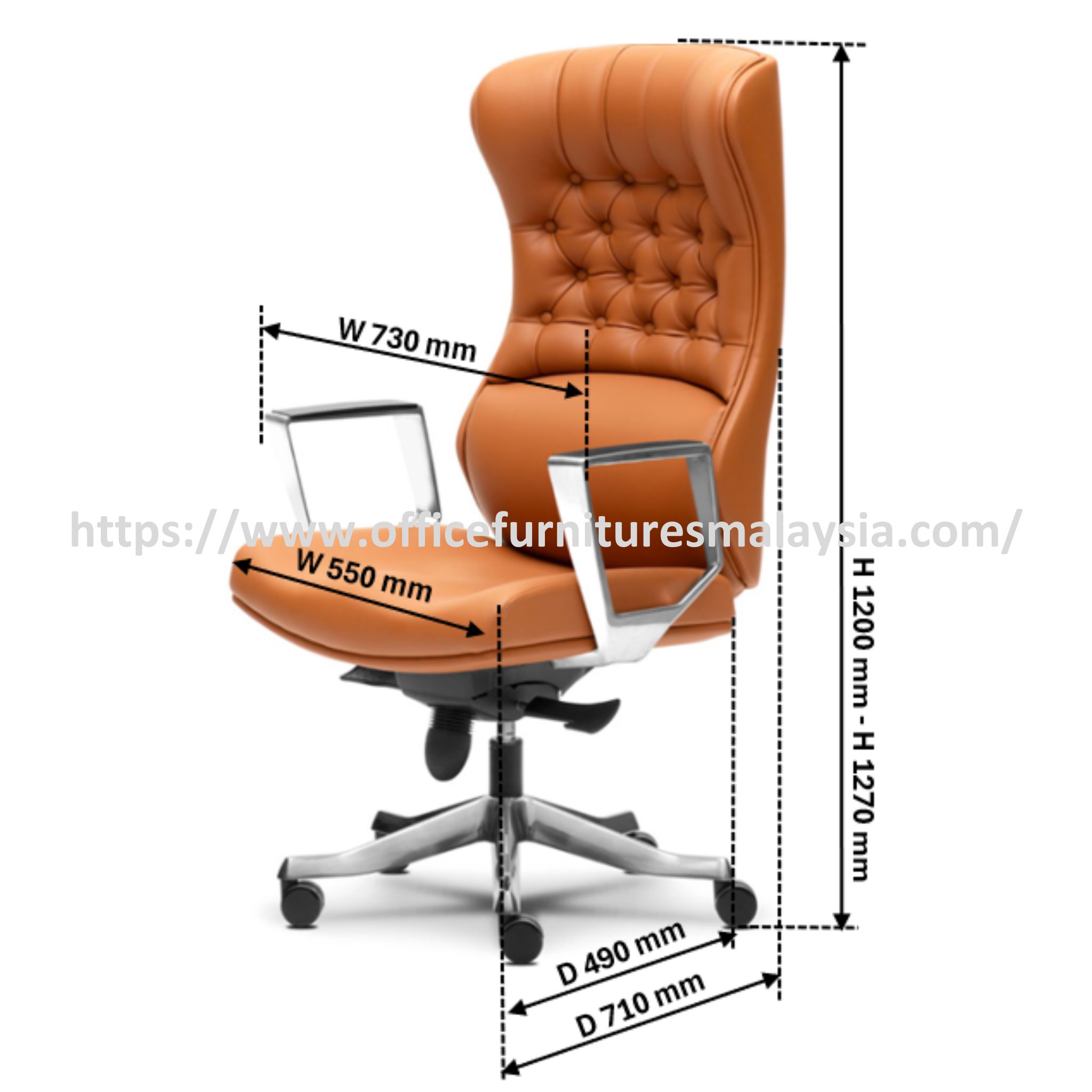 Eve Elegant Director Highback Chair OFMEVT51301 - Image 4