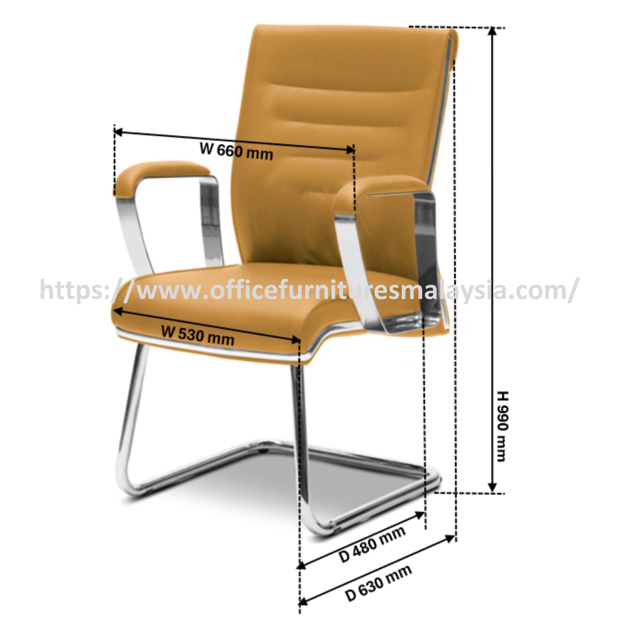 Falcon Conference Lowback Chair OFMEVT51124 - Image 3