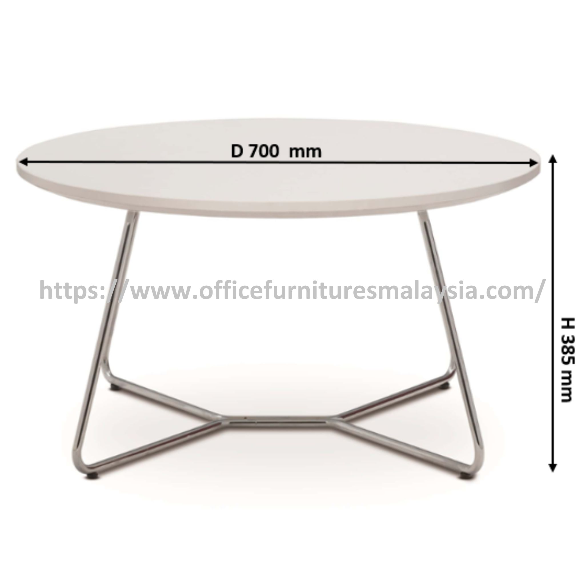 2.3ft Chrome Modern Coffee Table OFNX22045 - Image 3