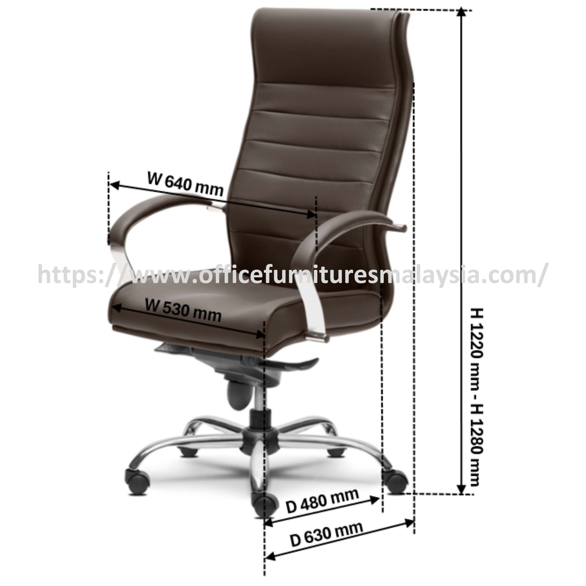 Great Impressionable Highback Office Chair OFMEVT51171 - Image 4