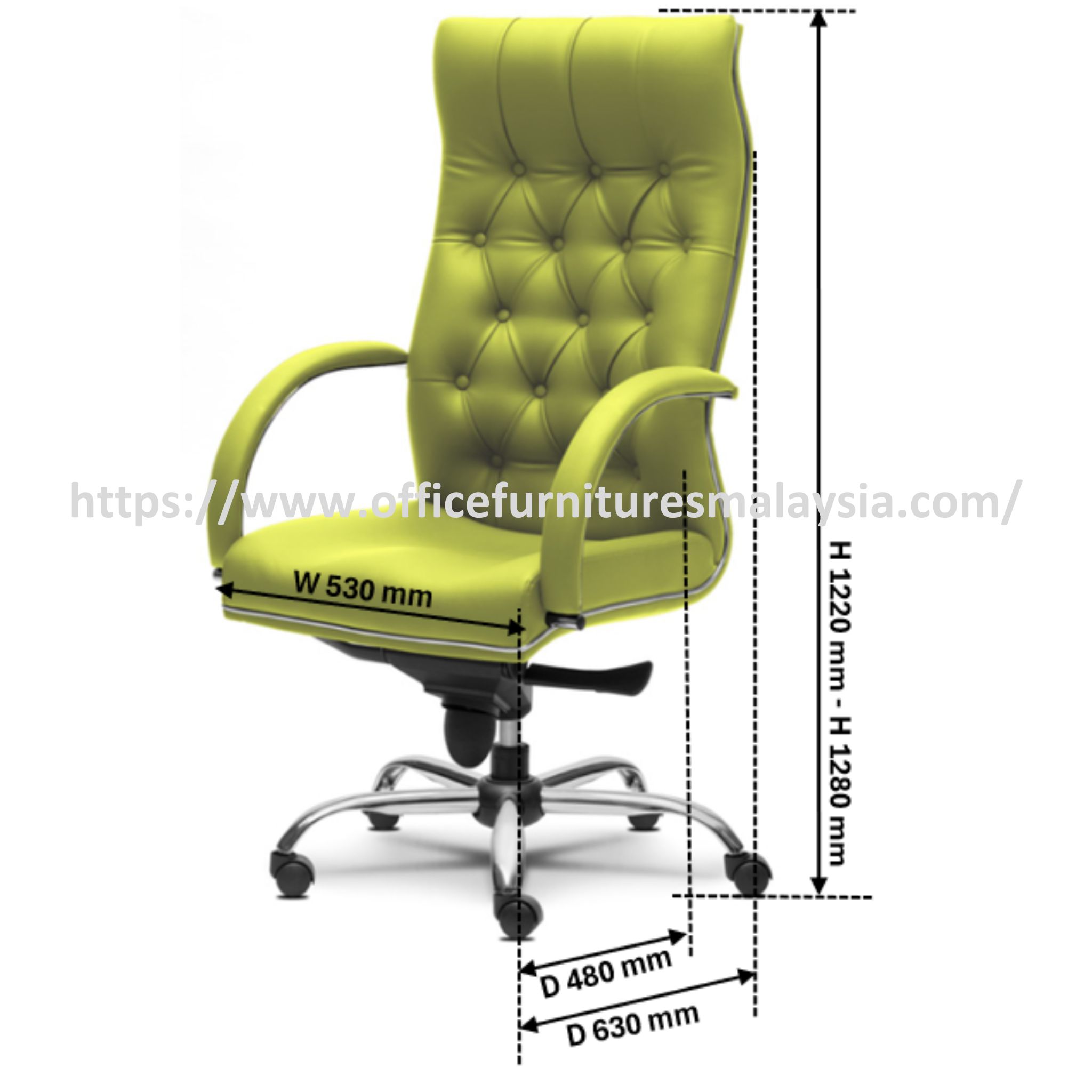 In Style Director Highback Office Chair OFMEVT51031 - Image 5