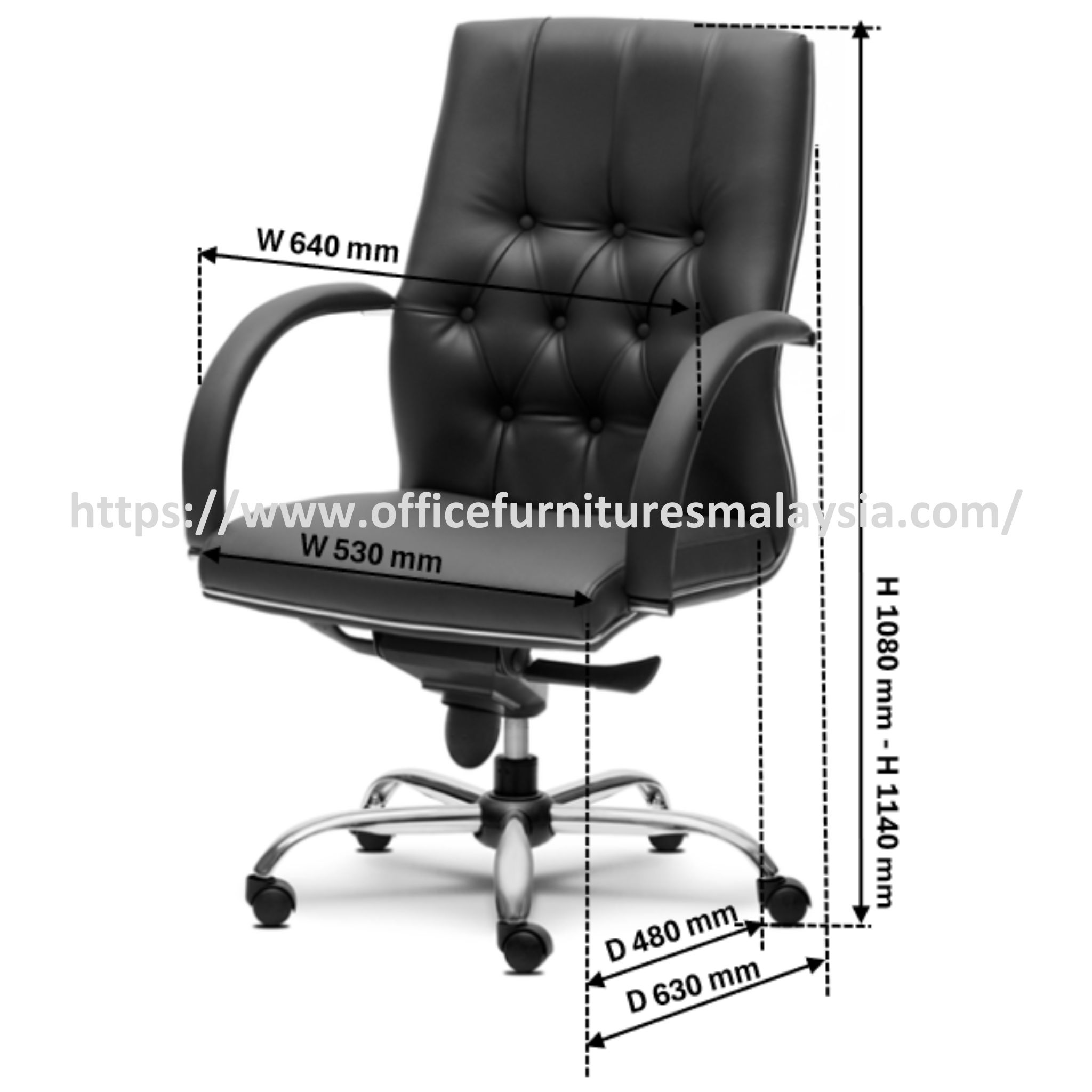 Ingenious Mediumback Office Chair Design OFMEVT51152 - Image 4