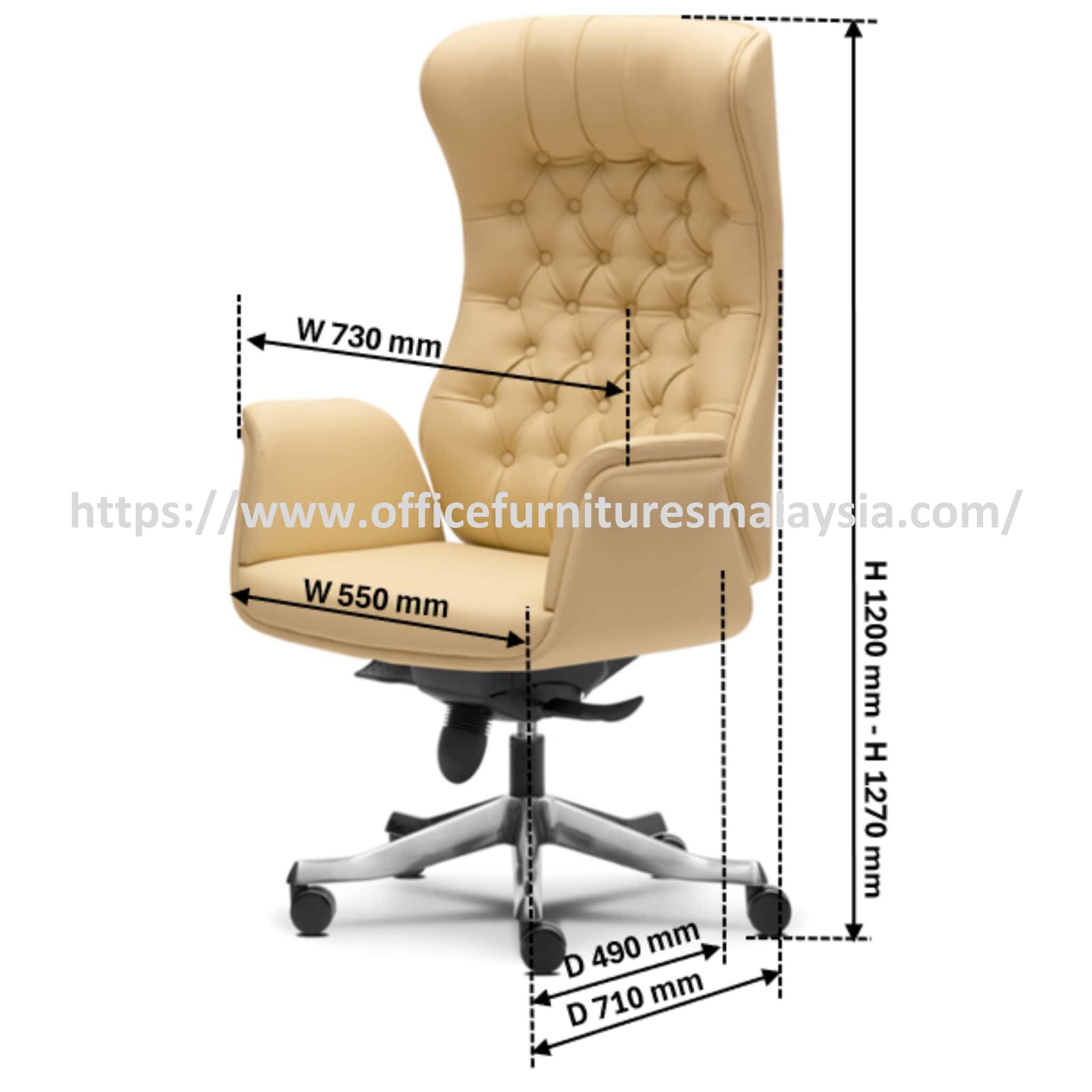 Klix Office Director Highback Chair OFMEVT51311 - Image 3