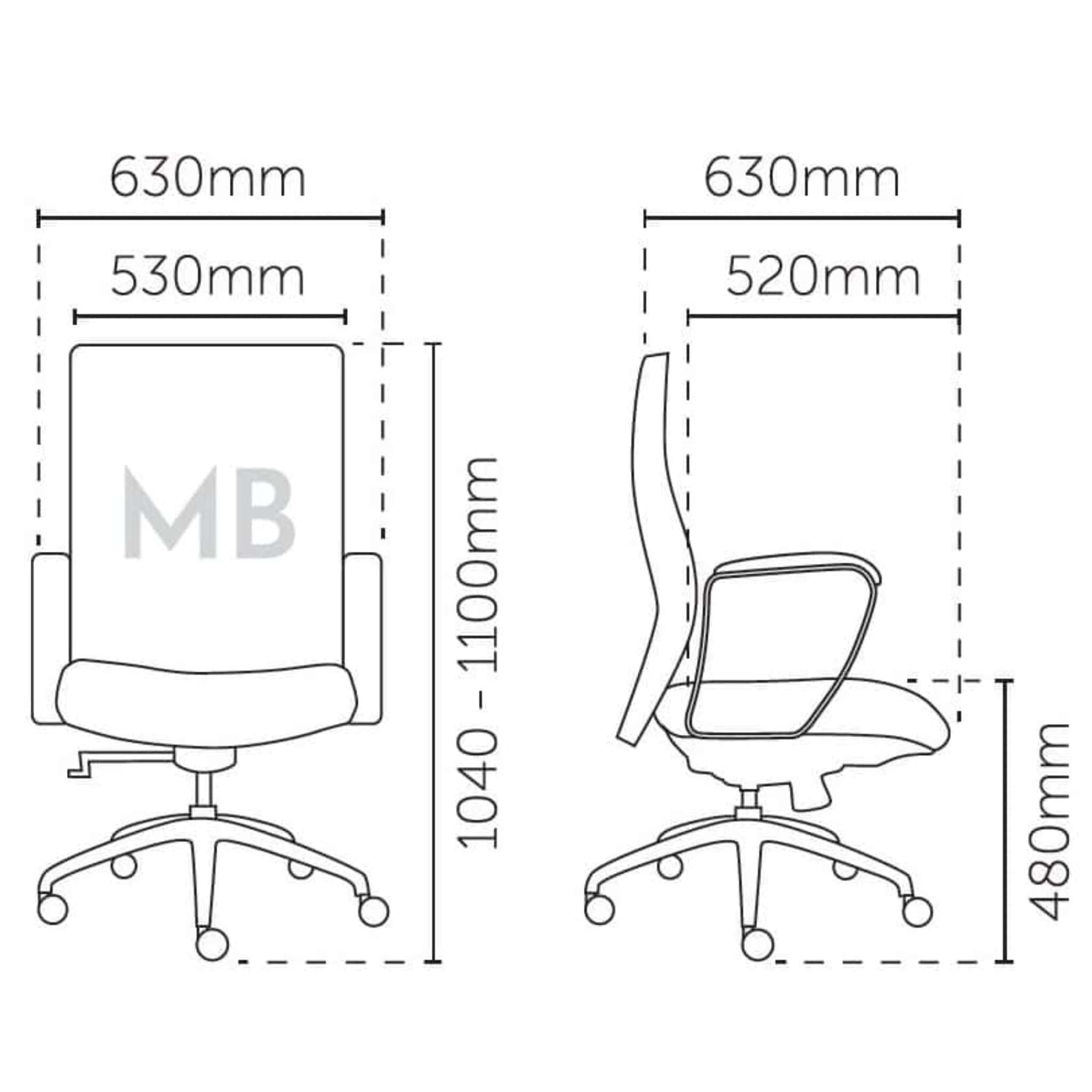 Omega Line CEO Highback Chair Selayang Semanatan Kemuning