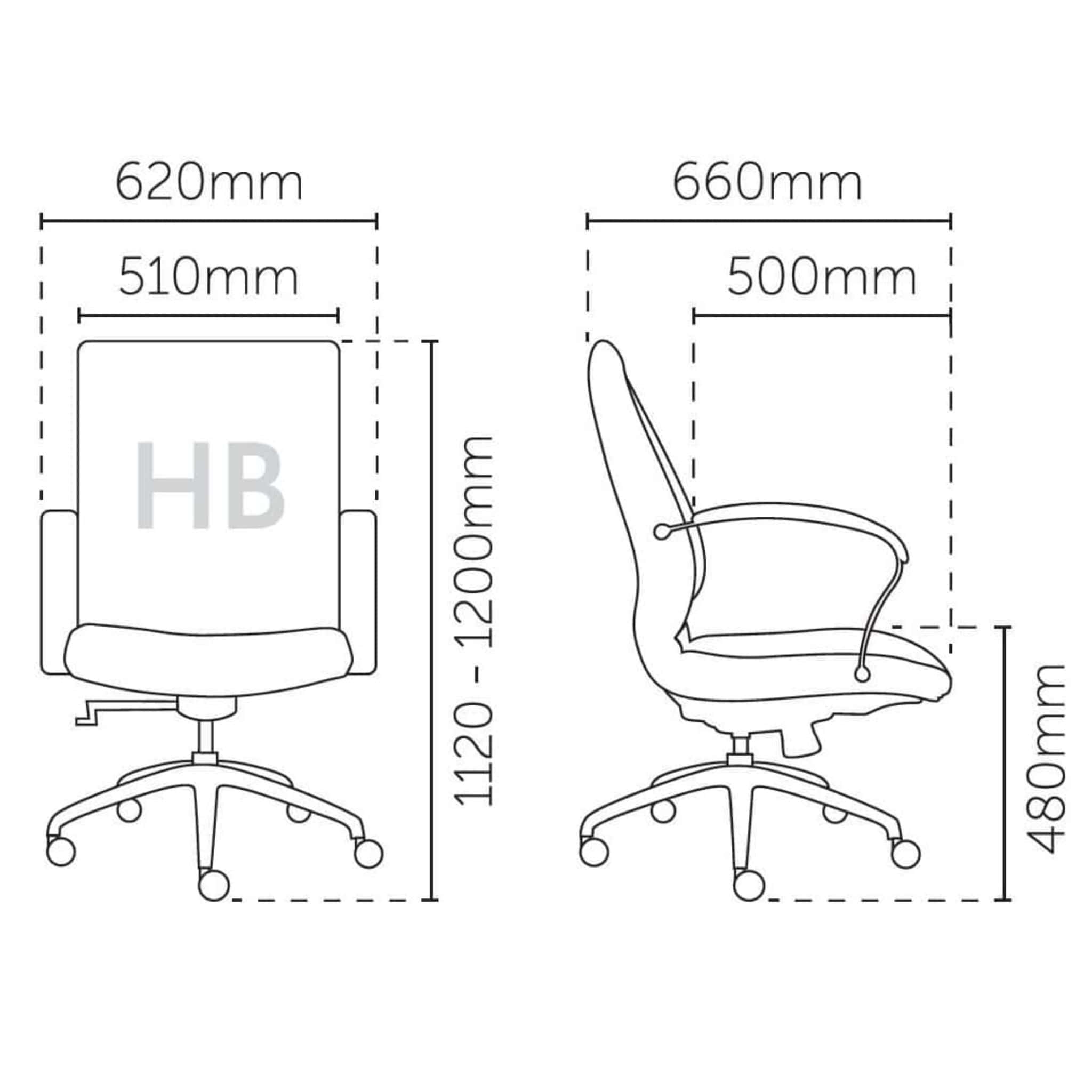 Simple Presidential Line Highback Chair OFMEVT51071 - Image 5