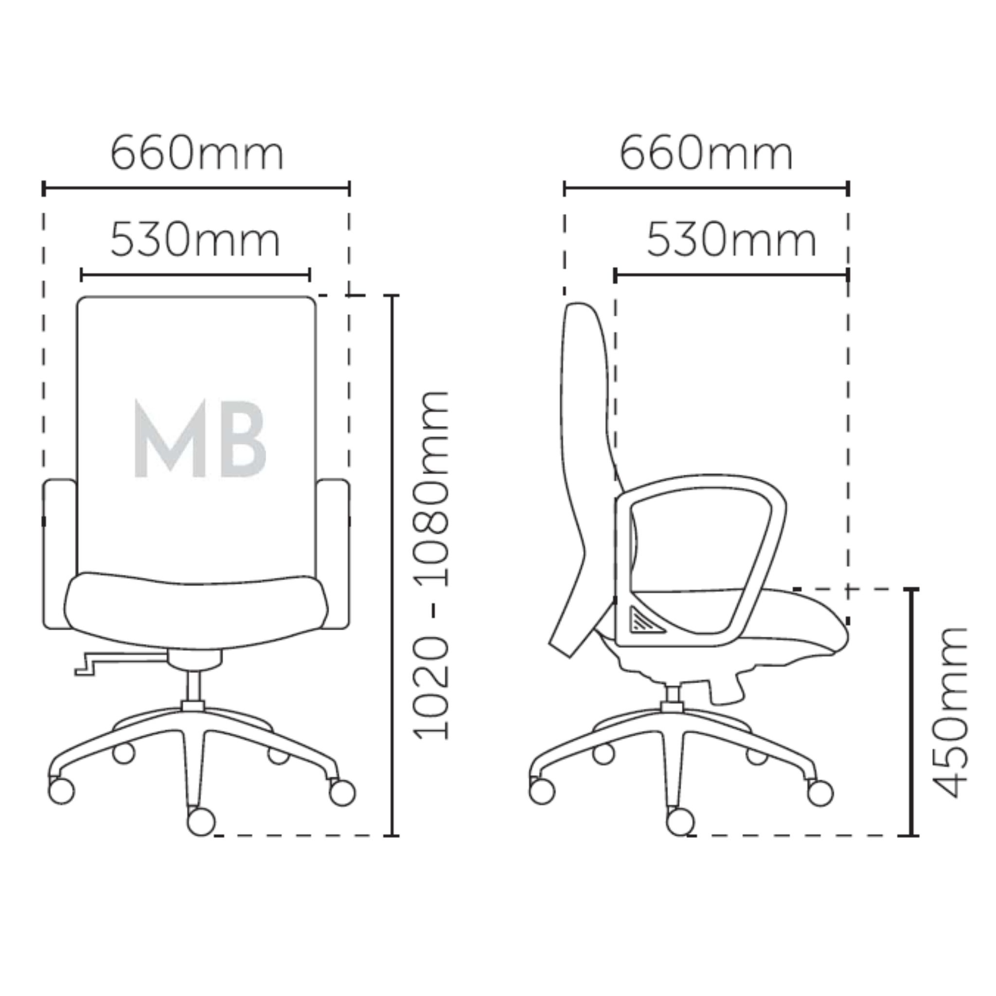 Simply Sensible Mediumback Office Chair OFMEVT51452 - Image 4