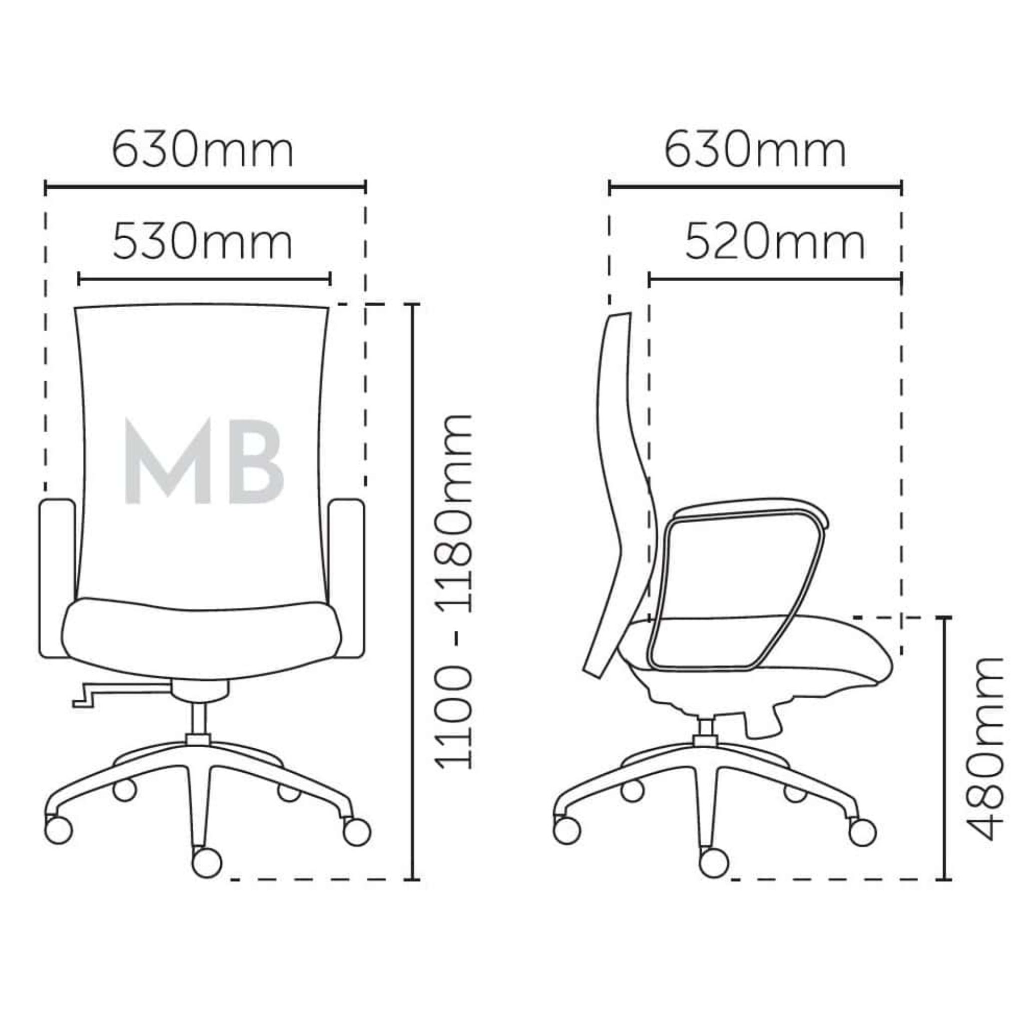 Splendid Modern Highback Office Chair Temerloh bangi Kampar Temerloh