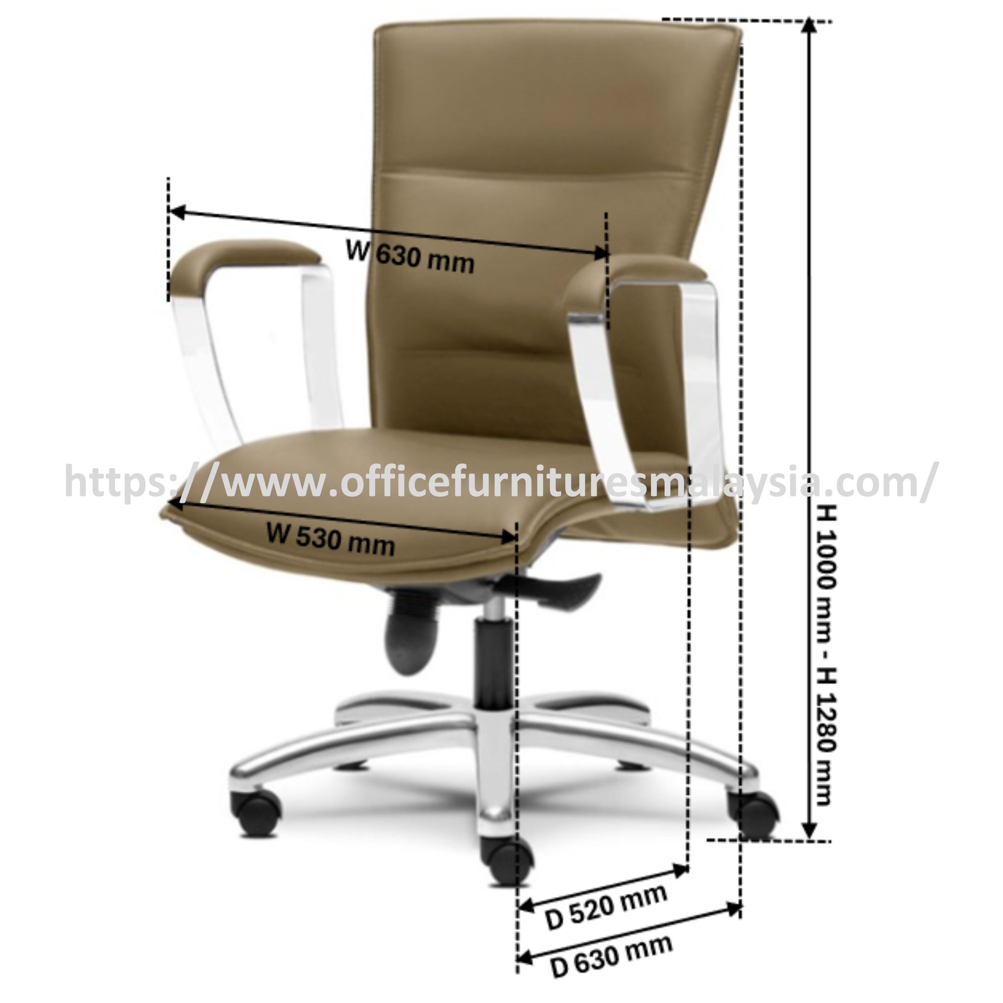 Splendid Modern Lowback Office Chair OFMEVT51103 - Image 3