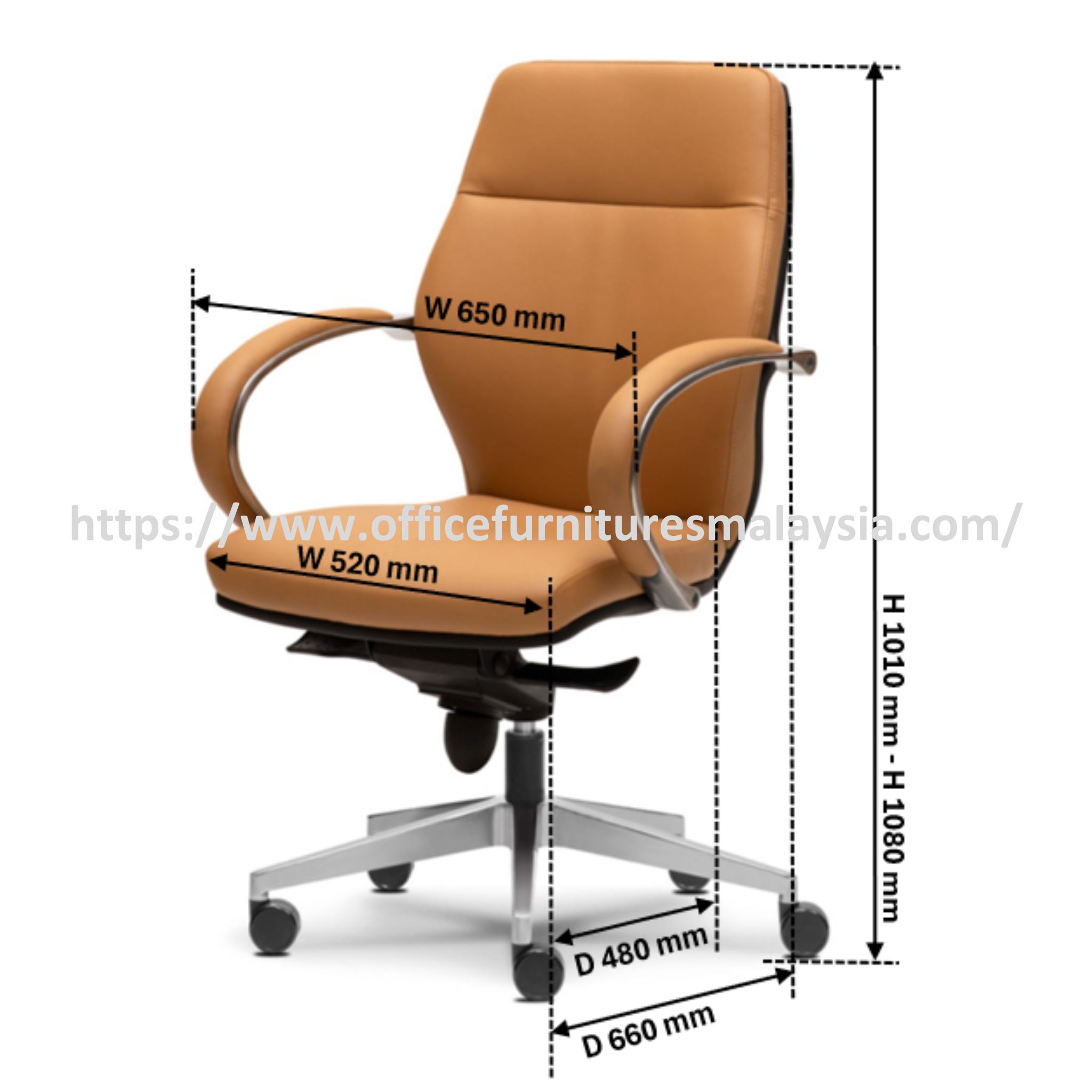 Standout Executive Lowback Office Chair OFMEVT51093 - Image 3