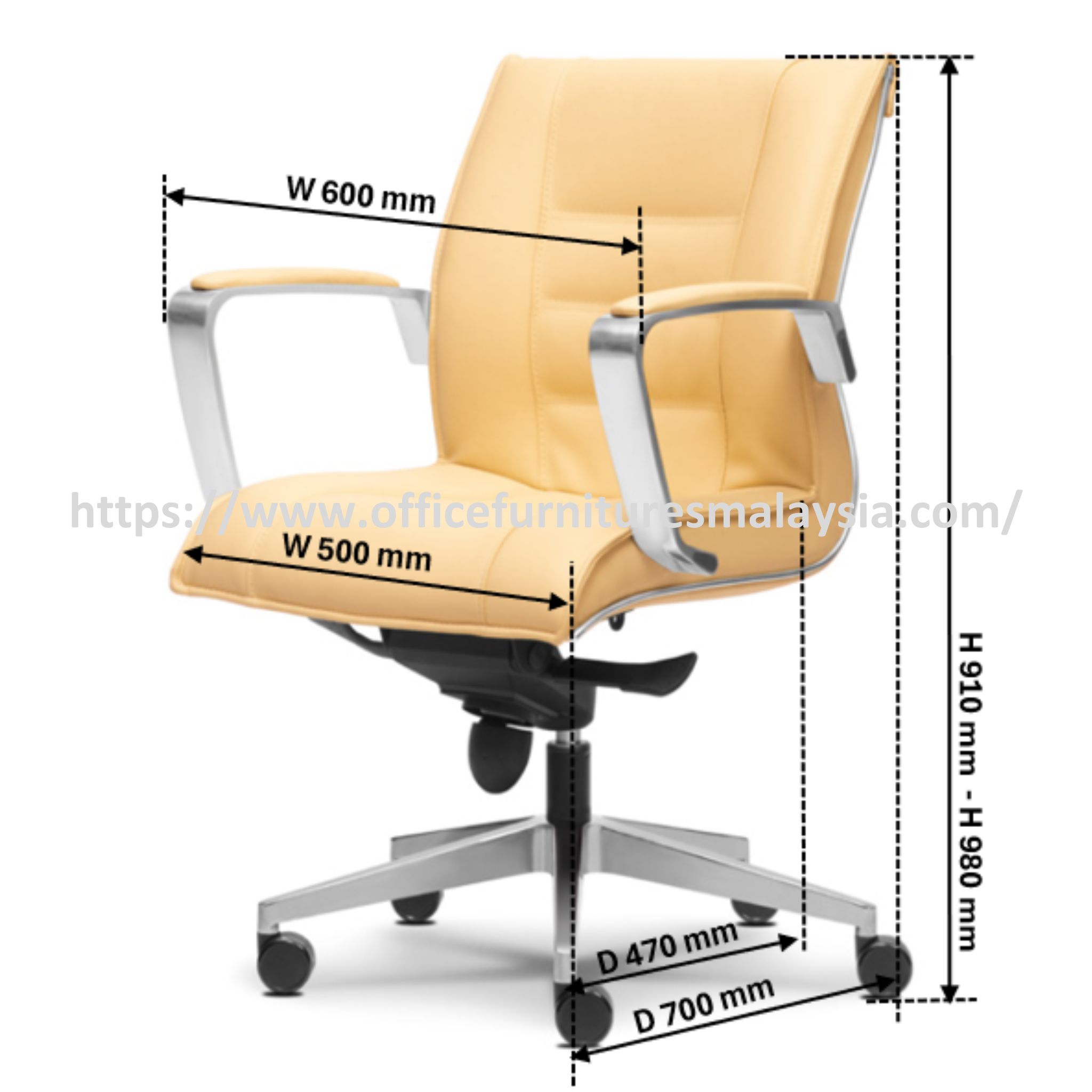 Strike Office Executive Lowback Chair OFMEVT51353 - Image 4