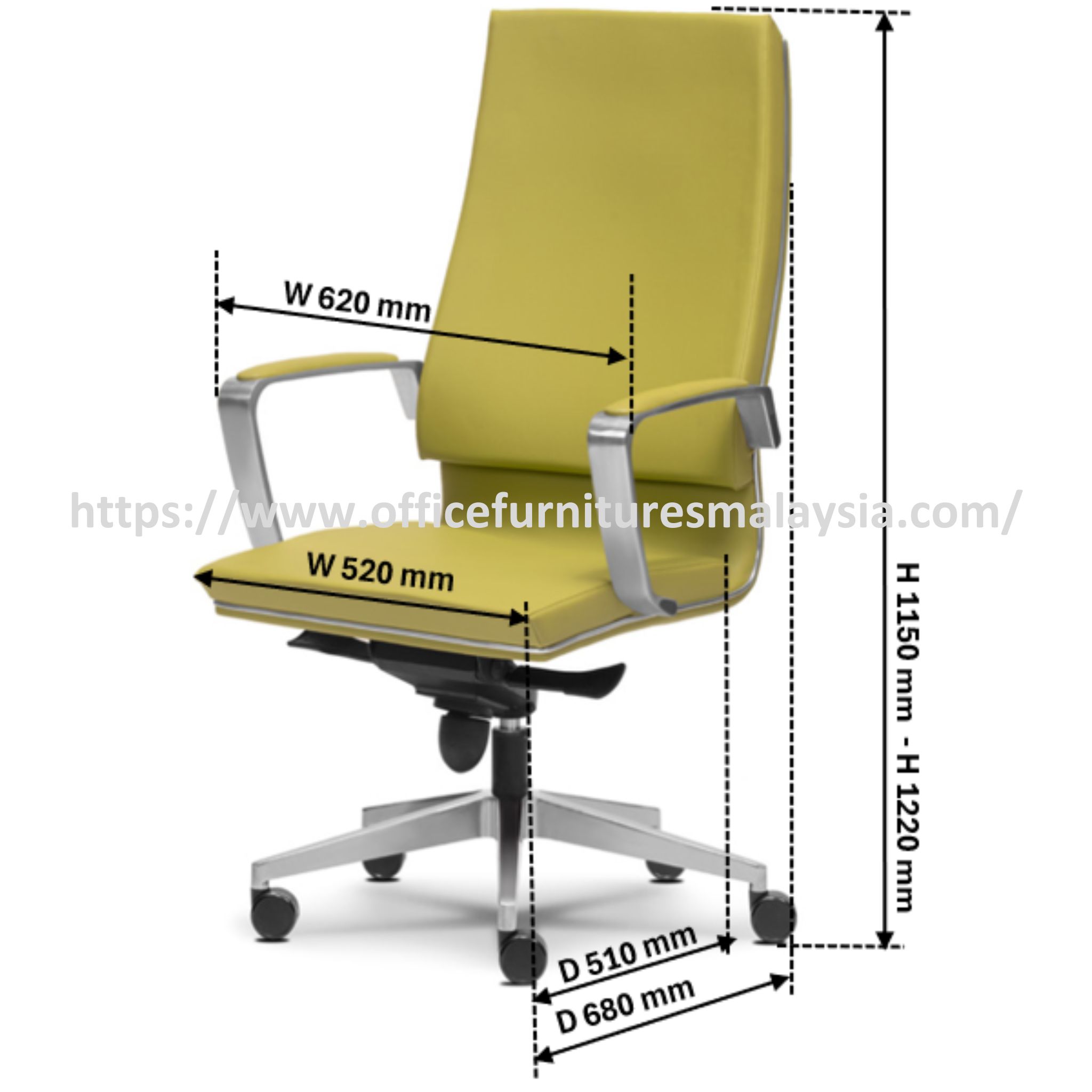 Velo Highback Director Chair OFMEVT51321 - Image 5