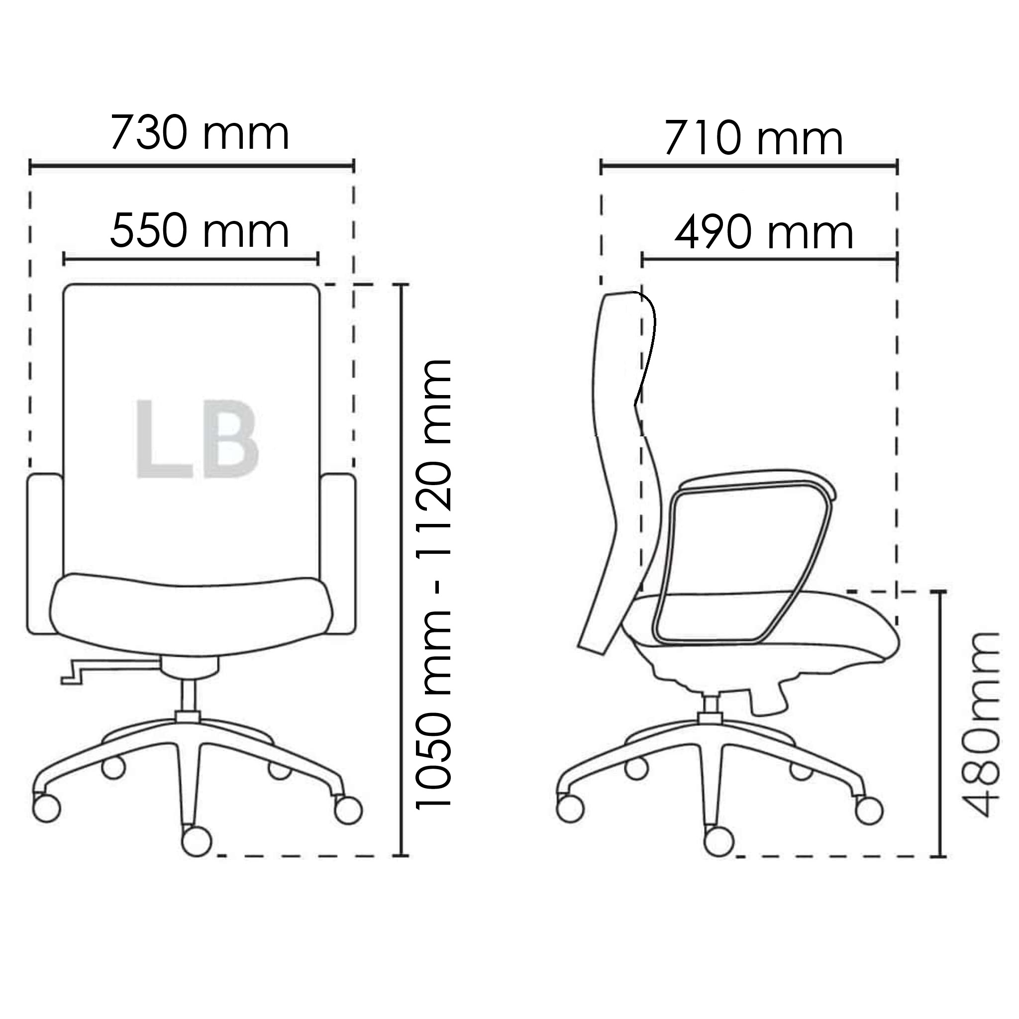 Victor Elegant Executive Lowback Chair OFMEVT51253 - Image 4