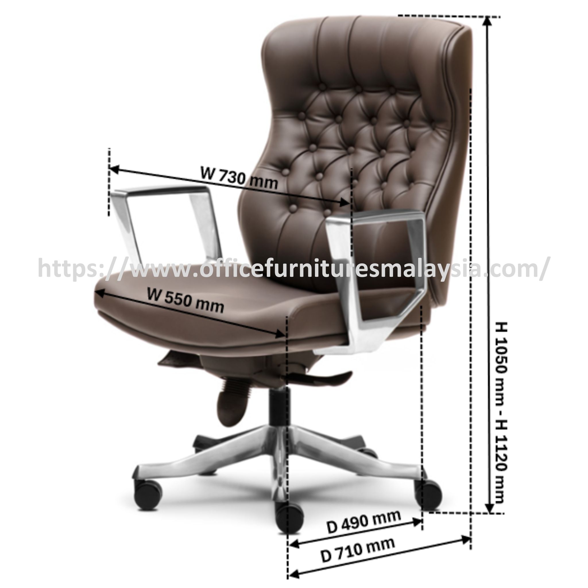 Victor Elegant Executive Lowback Chair OFMEVT51253 - Image 3