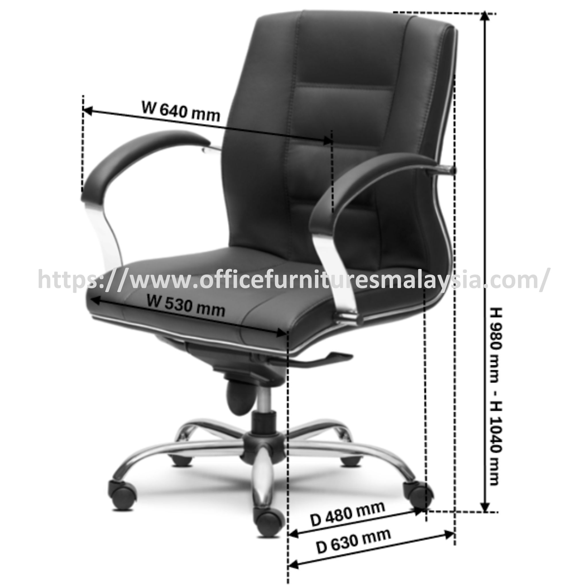 Vito Executive Lowback Chair OFMEVT51193 - Image 3