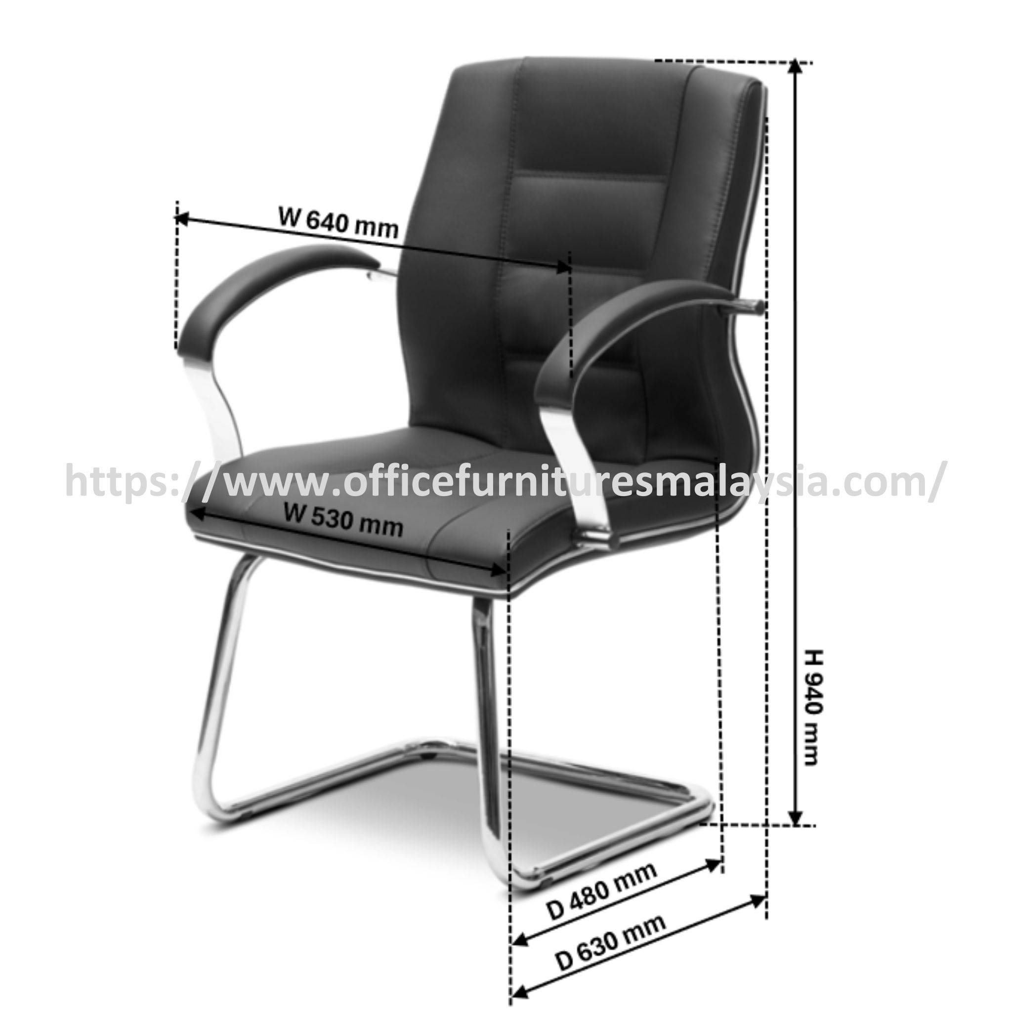 Vito Visitor Office Chair OFMEVT51194 - Image 3