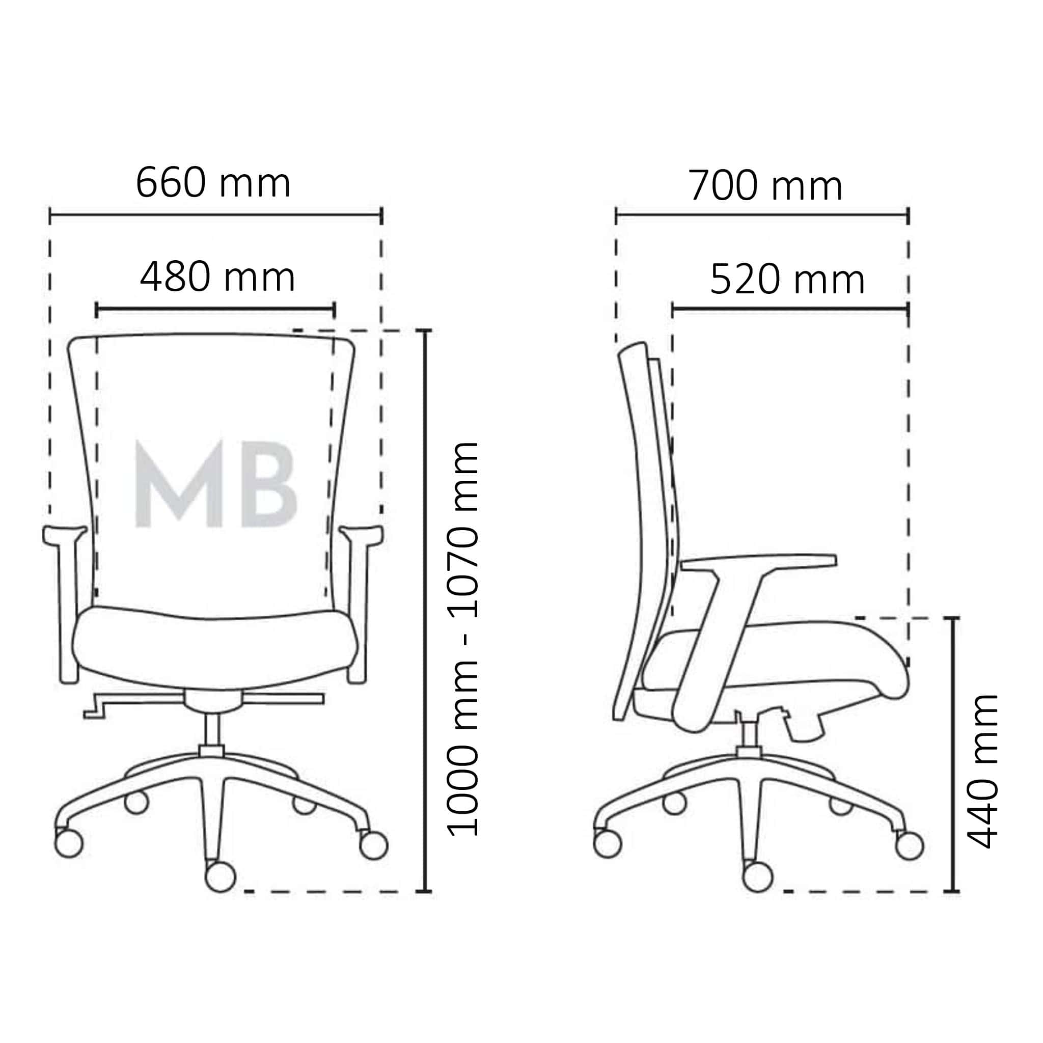 Espen Executive Mediumback Mesh Chair OFMEVT51732 - Image 5