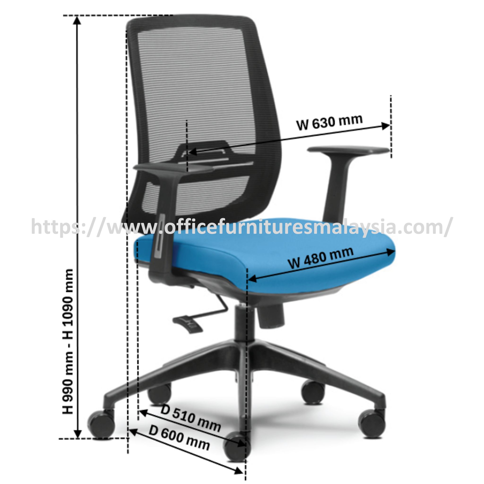 Brilliant Executive Office Mesh Chair OFMEVT51652 - Image 4