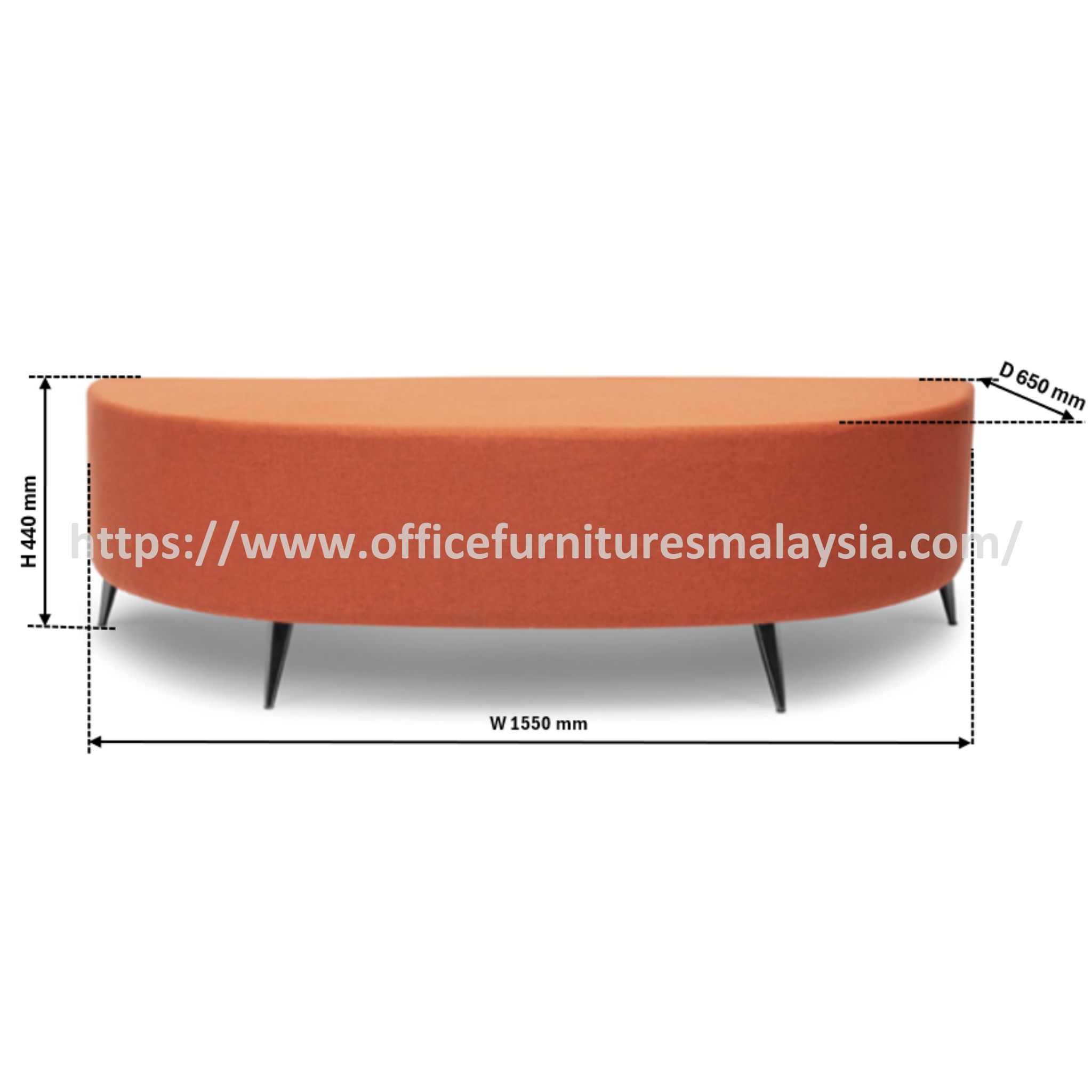 Classy Stylish Semicircle Seater Sofa OFMEVT52179B - Image 3