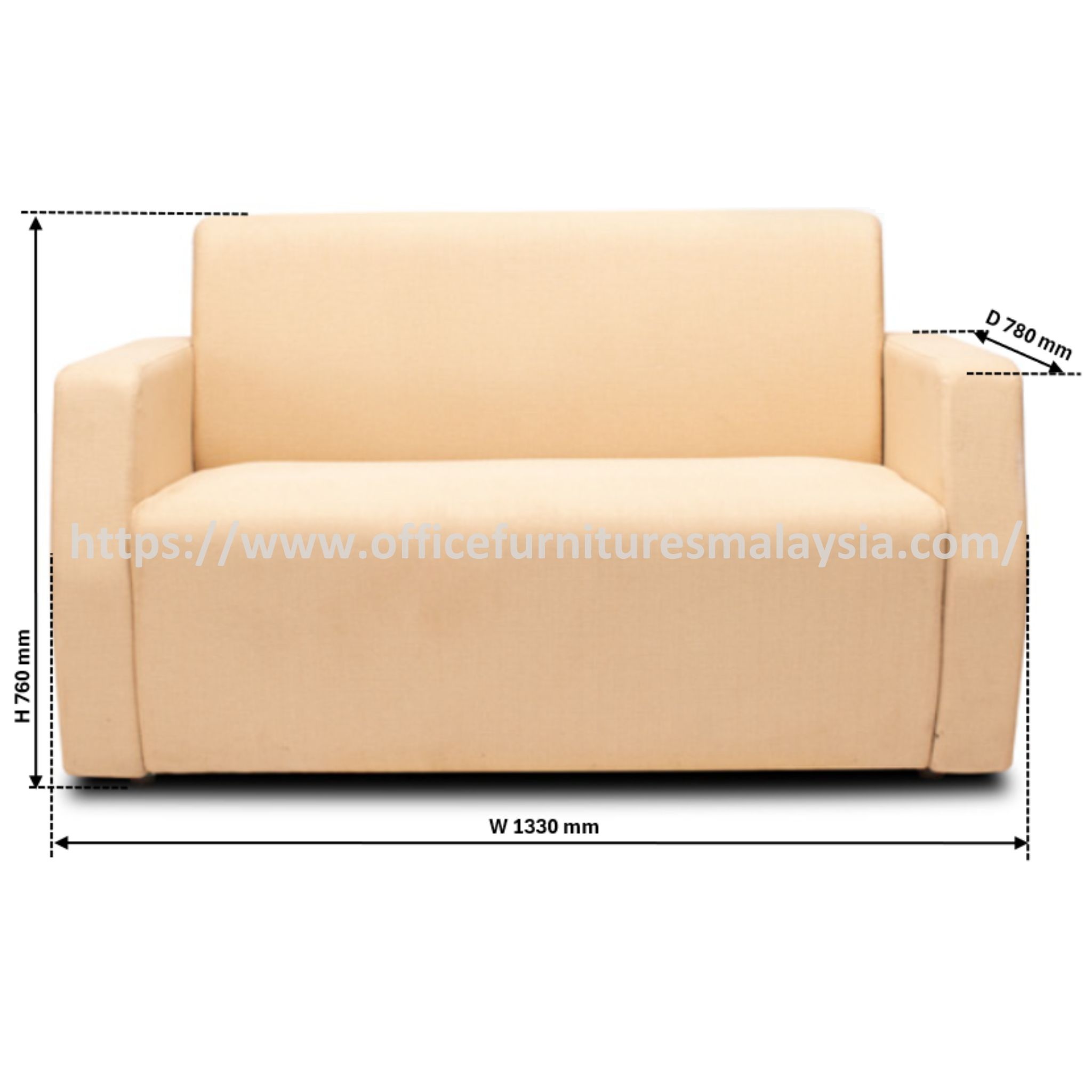 Ellery Modern Office Medium Couch OFMEVT52167B - Image 3