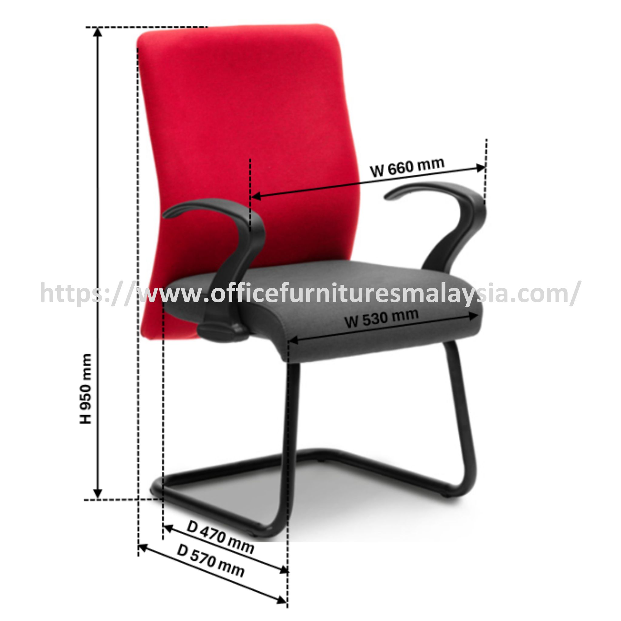 Flashy Color Visitor Office Chair OFMEVT51534 - Image 3