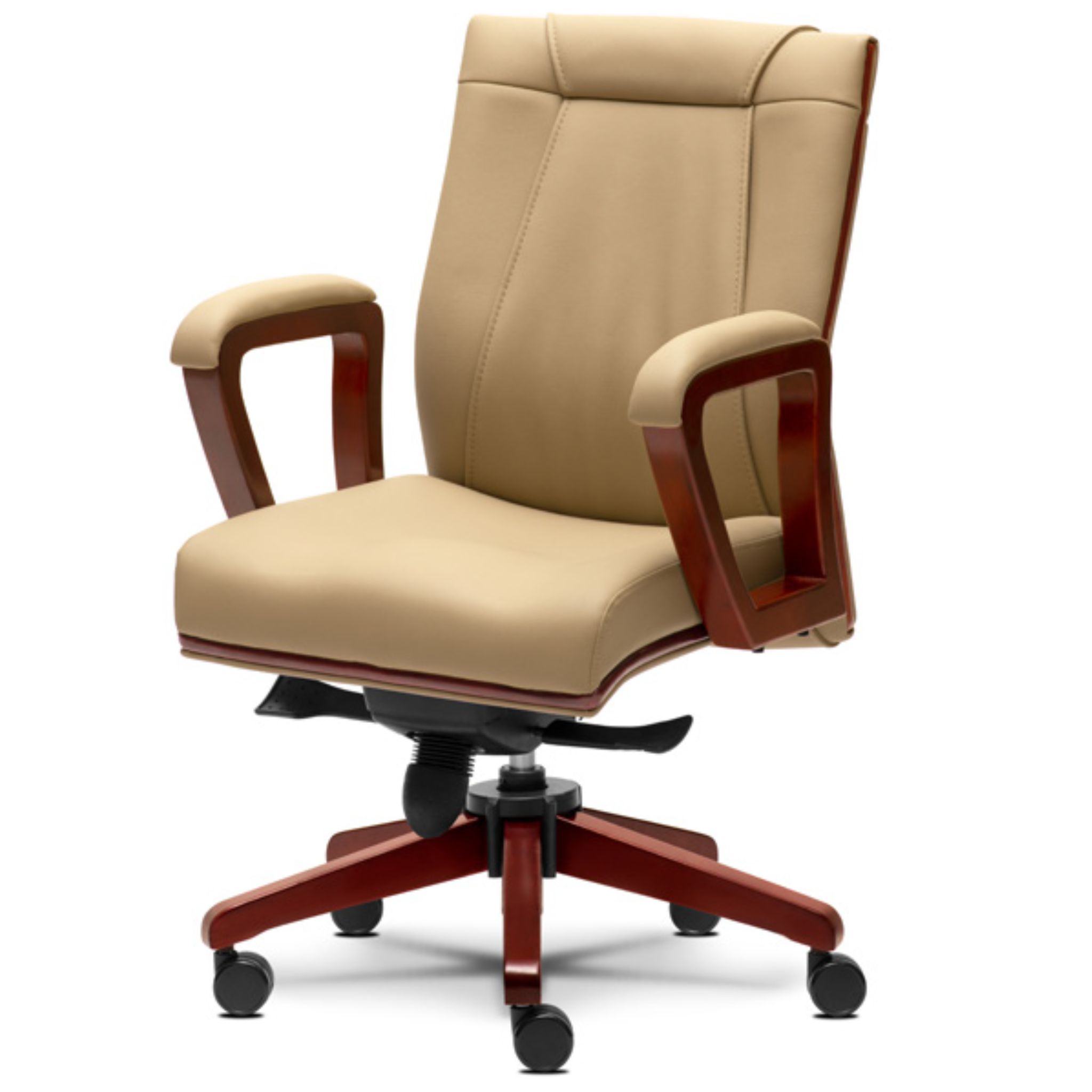 Fresh Executive Lowback Wooden Office Chair Ipoh Juru Selangor