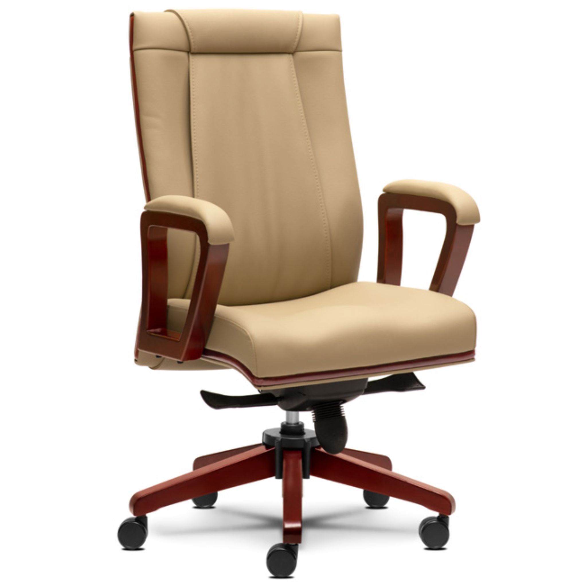 Fresh Executive Mediumback Wooden Office Chair Taiping Sepang Kedah