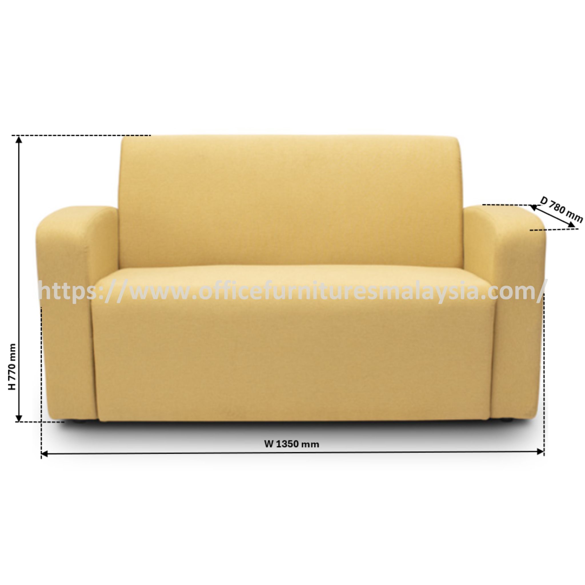 Lilia Modern Office Couch OFMEVT52176B - Image 3