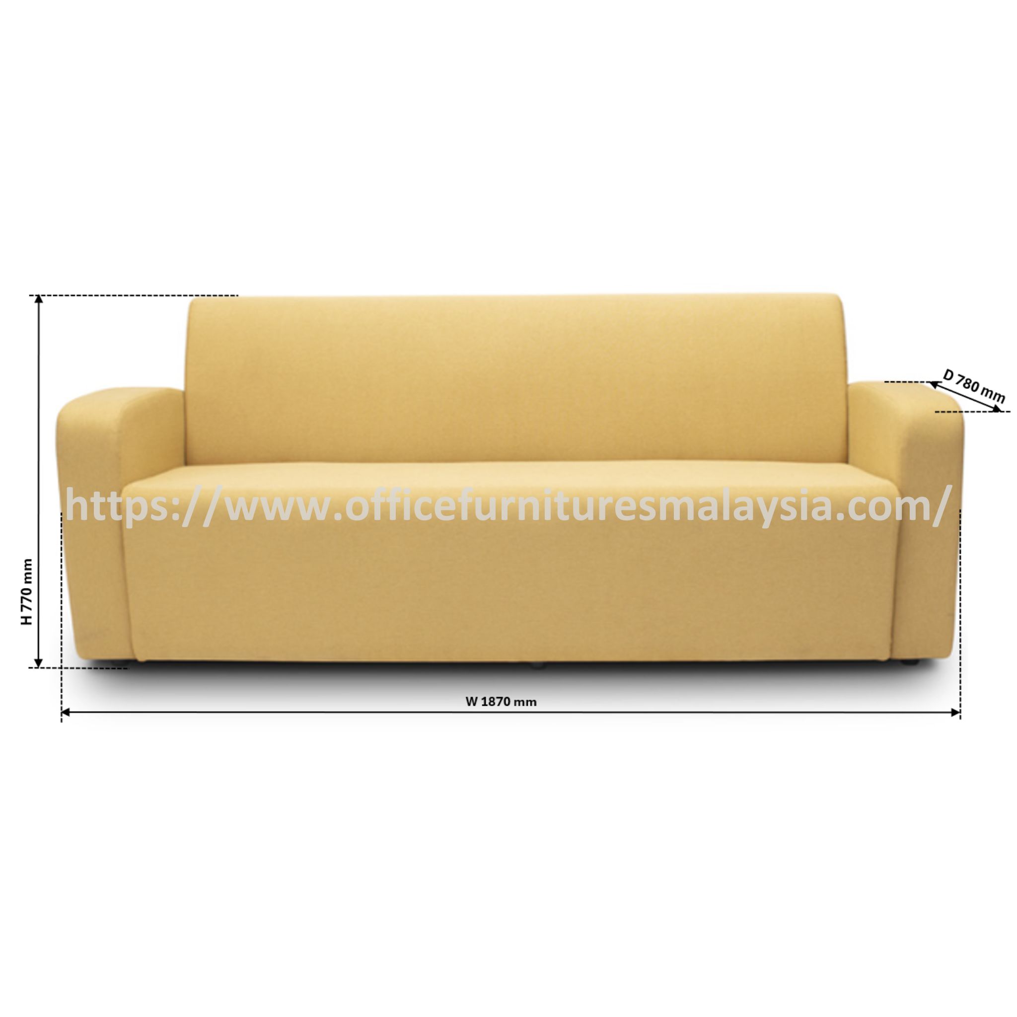 Lilia Waiting Office Couch OFMEVT52176C - Image 3