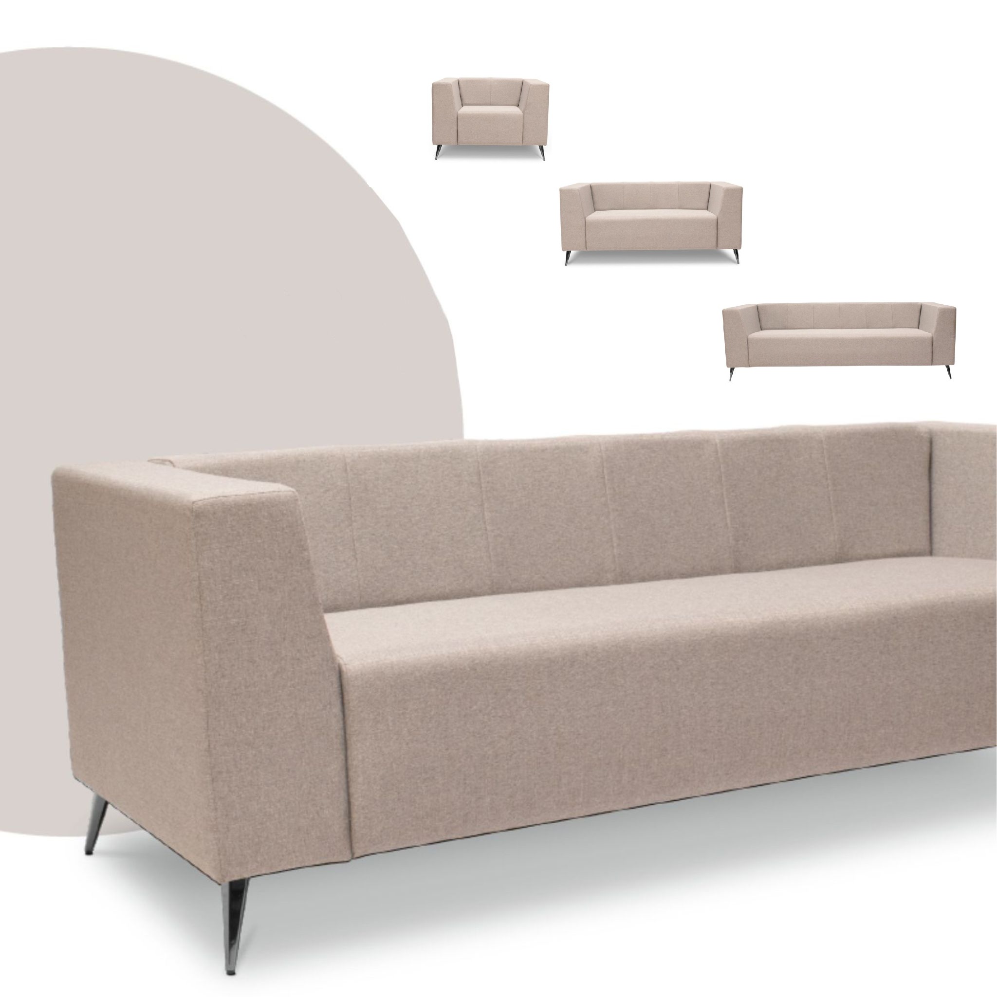 Liora Modern Sofa Set OFMEVT52162SET