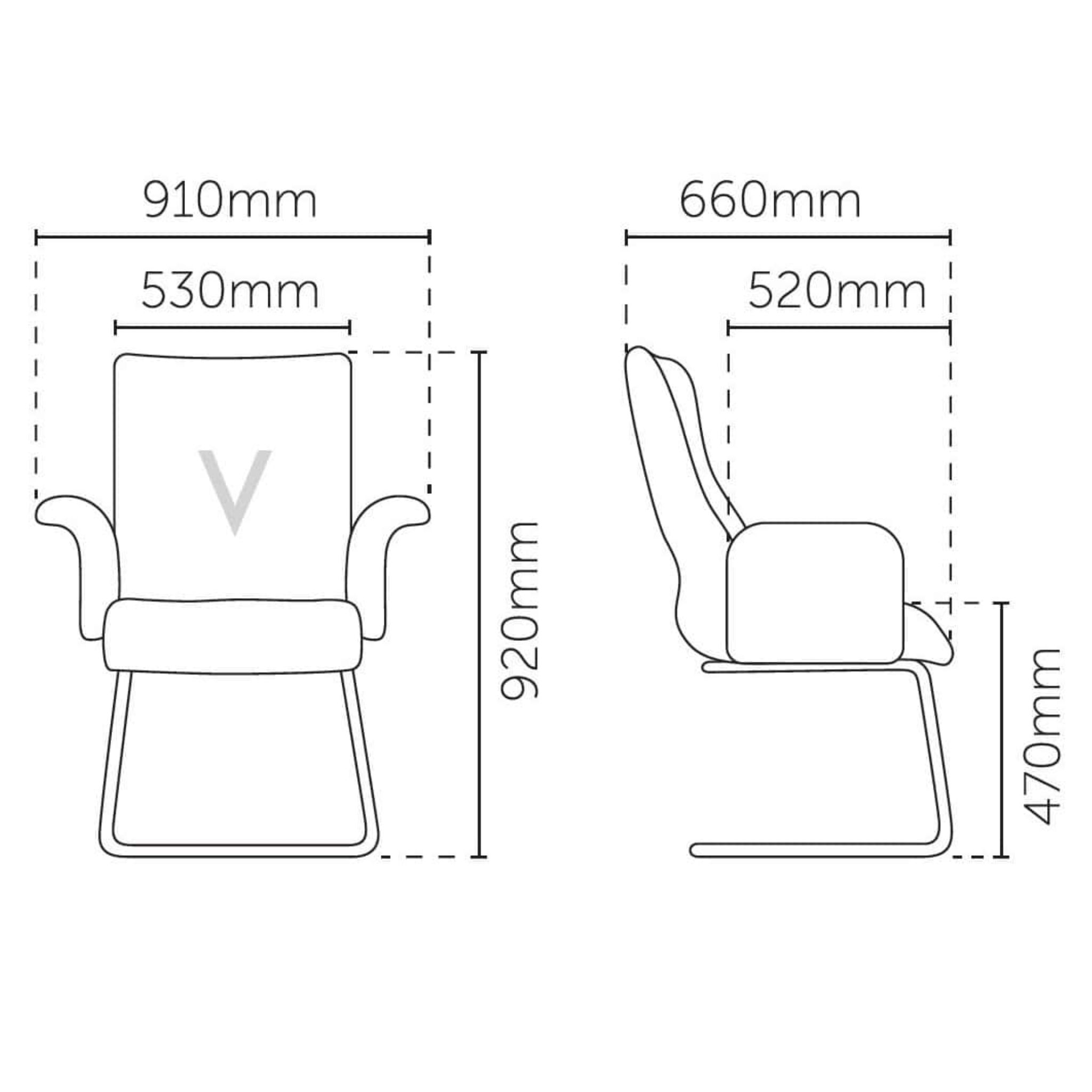 Luxurious Wooden Visitor Office Chair OFMEVT52094 - Image 4