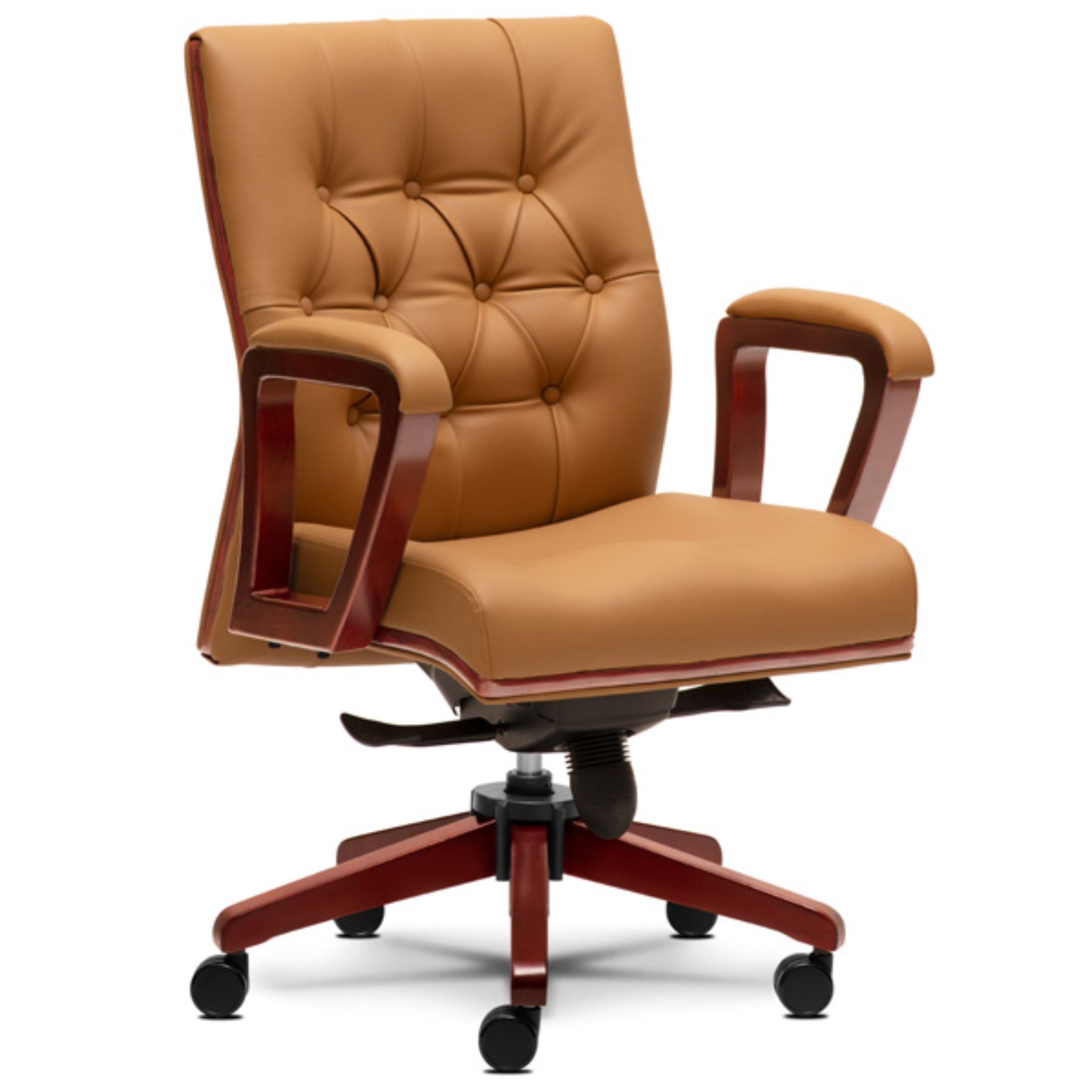 Manager White Classic Wooden Lowback Chair Banting Juru Johor