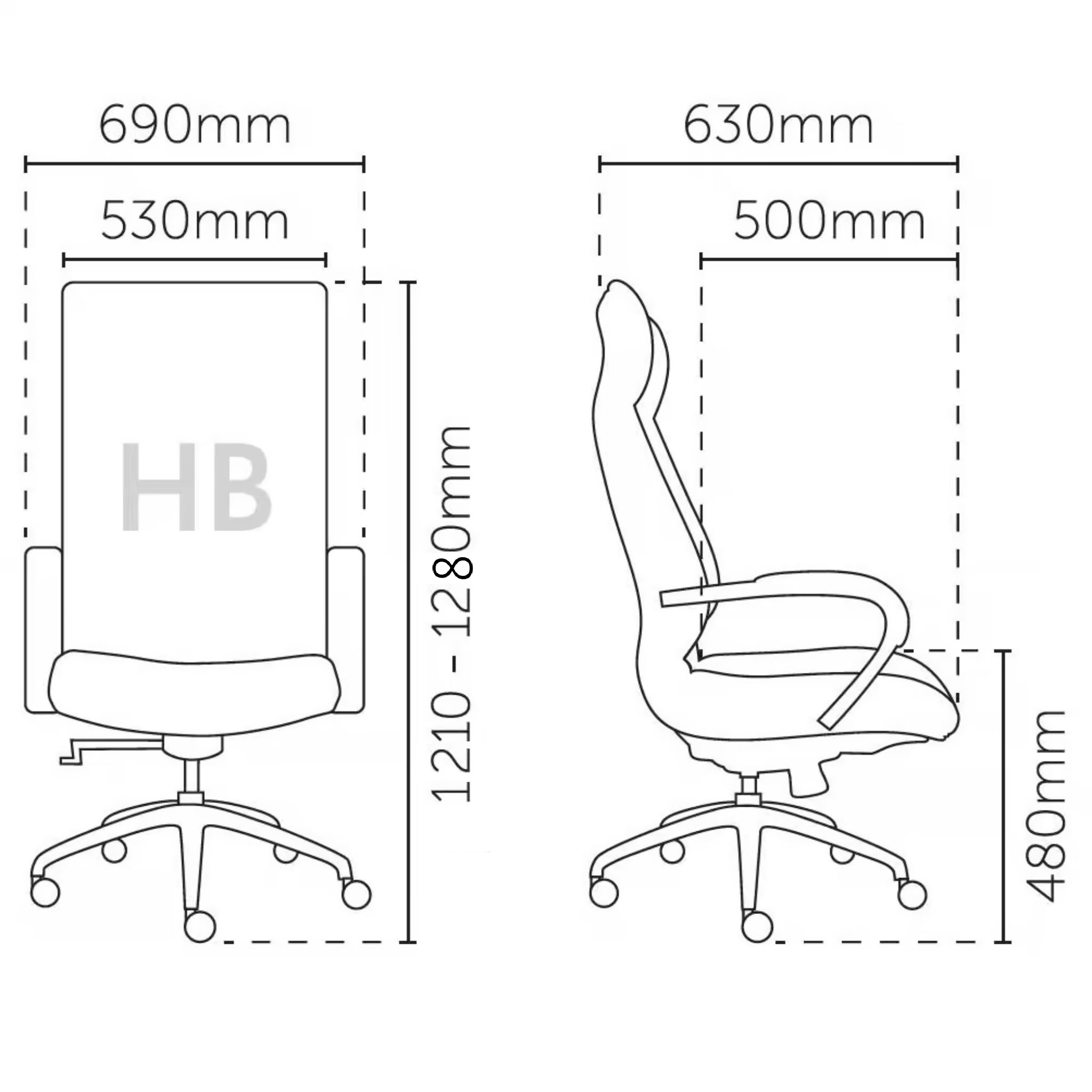 Modern Classic Ceo Highback Chair OFMEVT52141 - Image 5