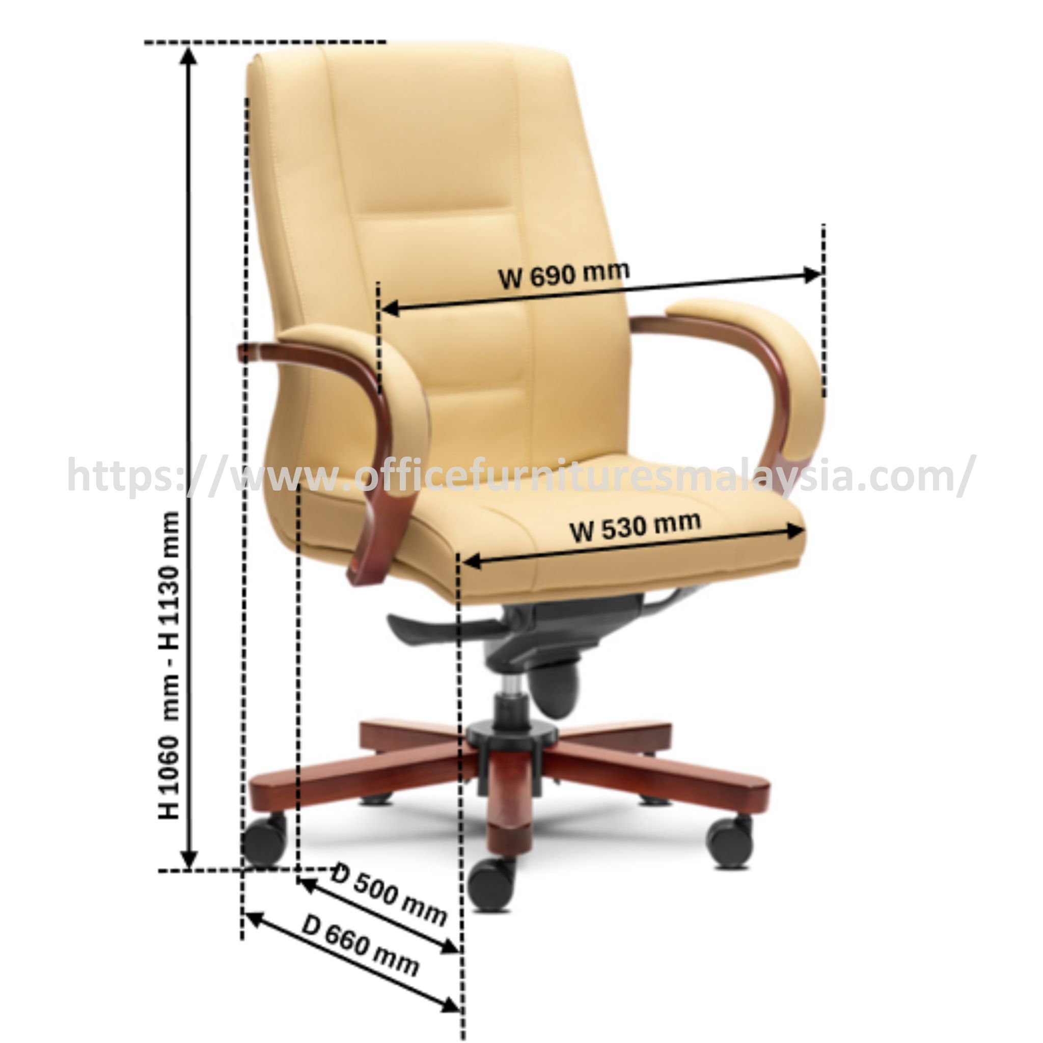 Modern Classic Manager Mediumback Chair OFMEVT52142 - Image 3