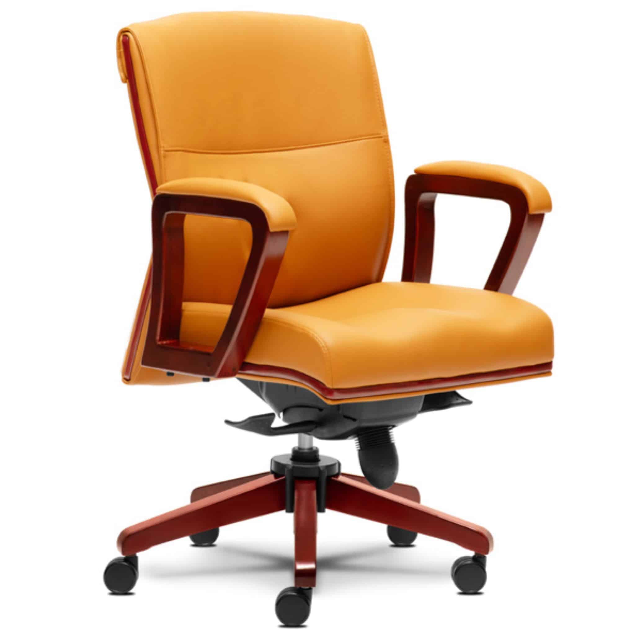 Modernist Lowback Wooden Armrest Office Chair Puchong Banting Johor