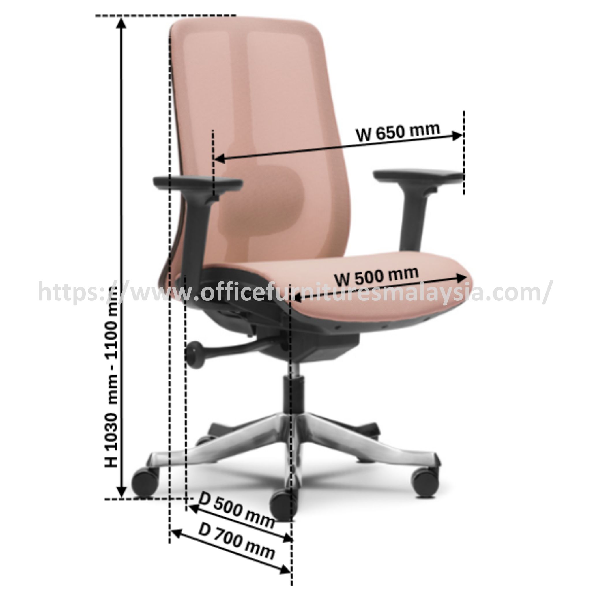 Opal Modern Mediumback Mesh Chair OFMEVT51982 - Image 5