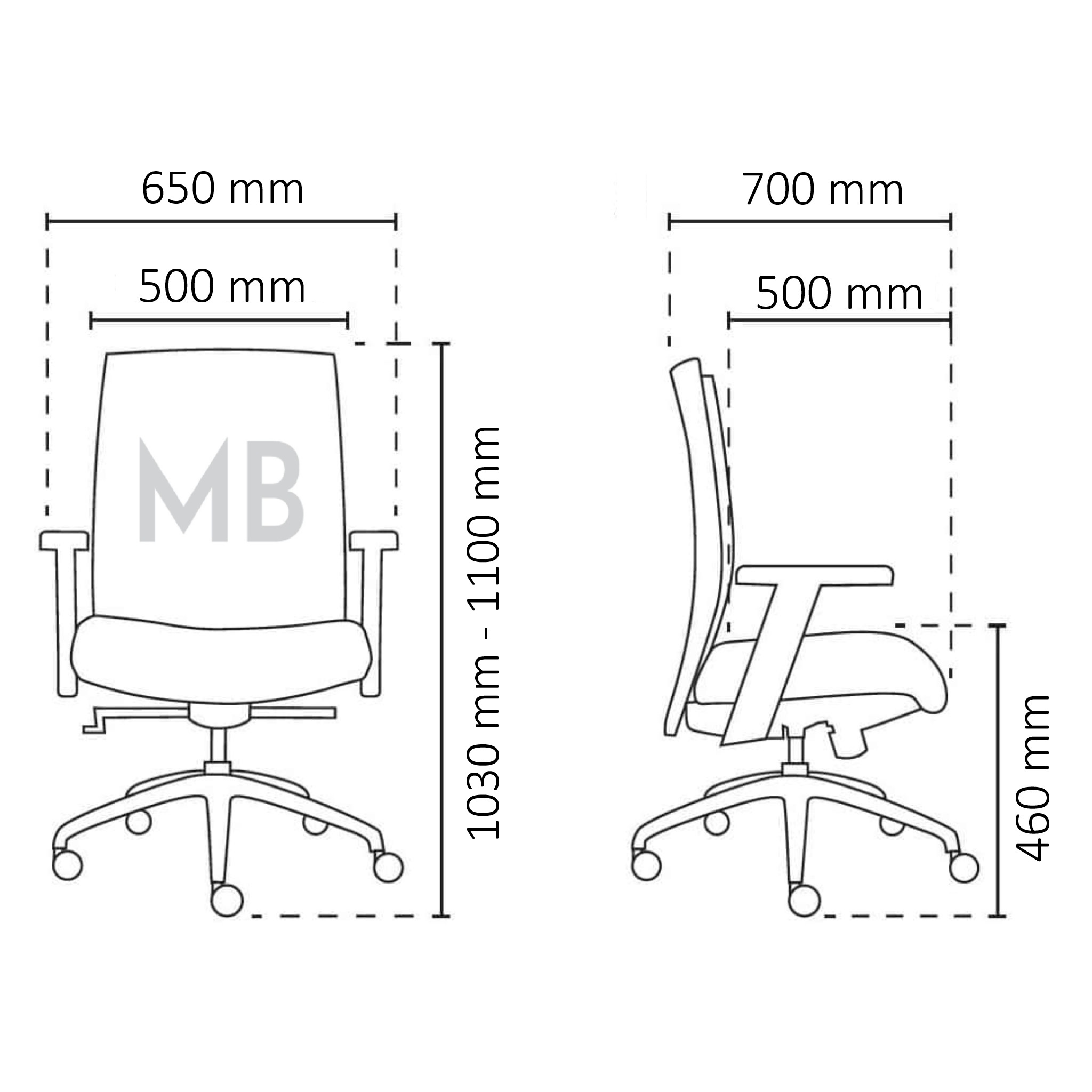 Opal Modern Mediumback Mesh Chair OFMEVT51982 - Image 6