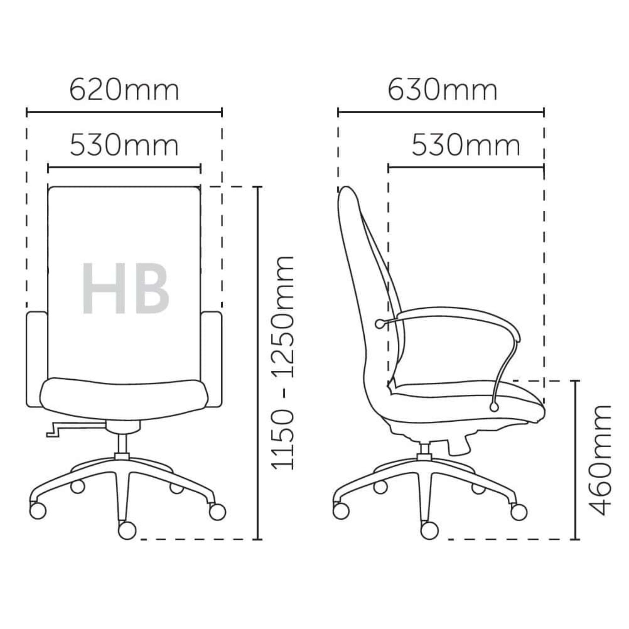 Presidential L Shape Highback Chair OFMEVT51541 - Image 5