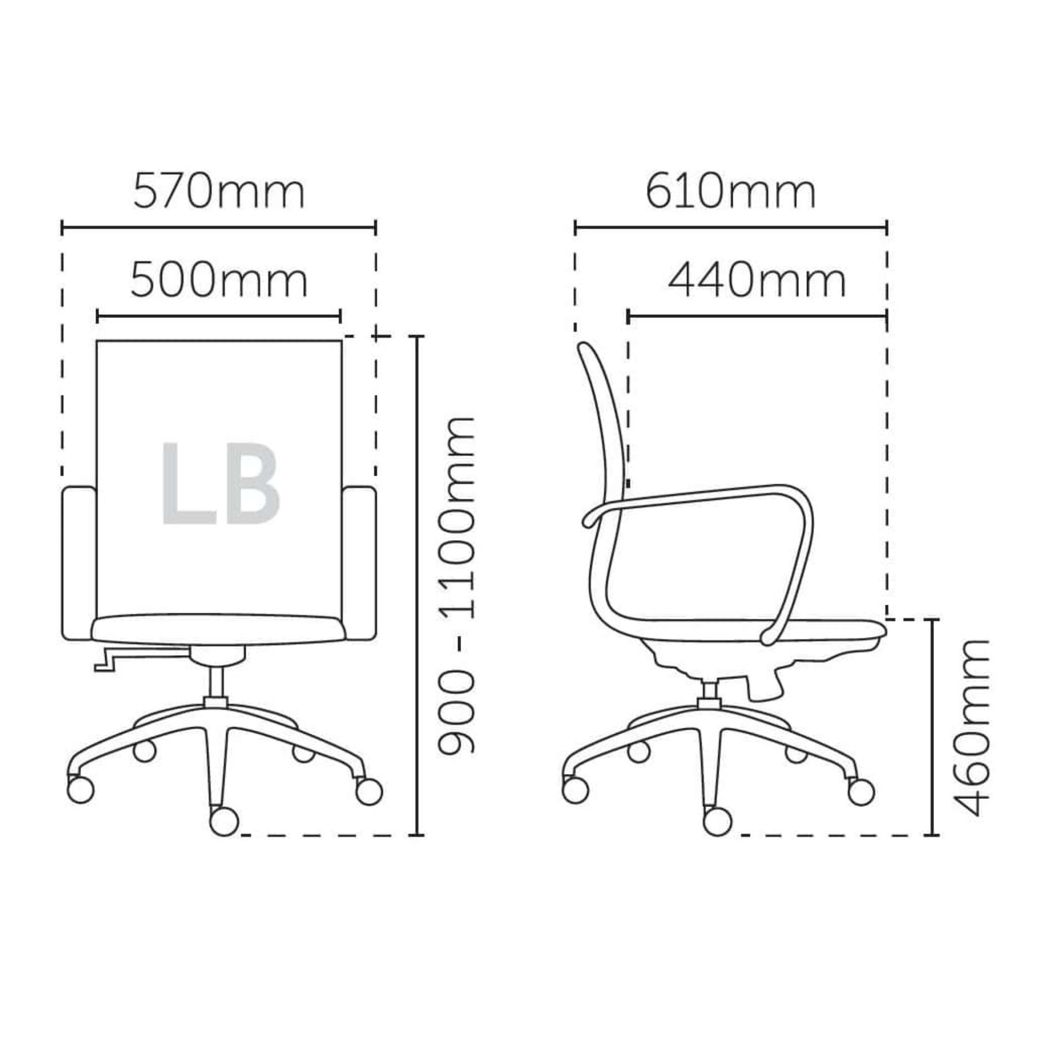 Sensible Modernist Lowback Mesh Office Chair OFMEVT51793 - Image 4