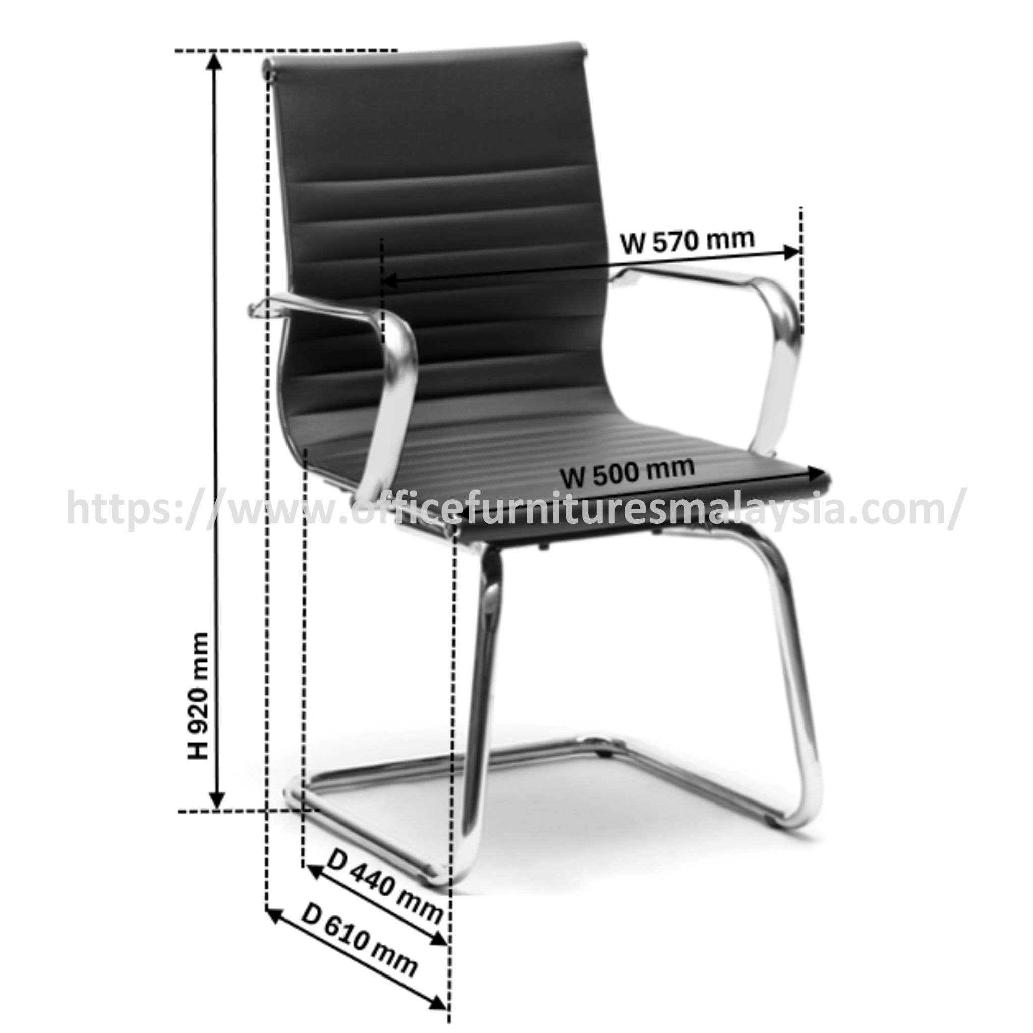 Sensible Modernist Visitor Office Chair OFMEVT51784 - Image 3