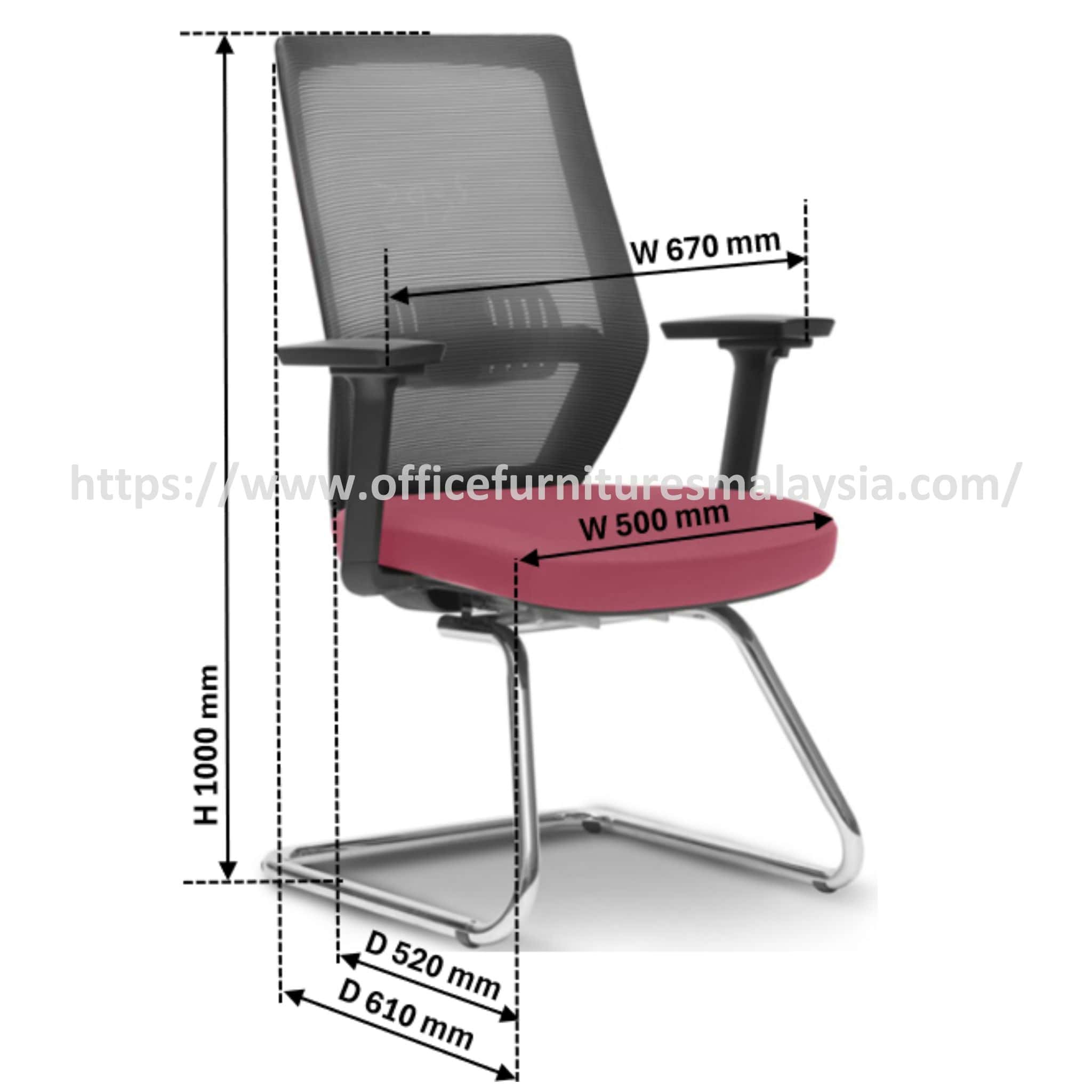 Simple Modern Visitor Mesh Office Chair OFMEVT51754 - Image 3