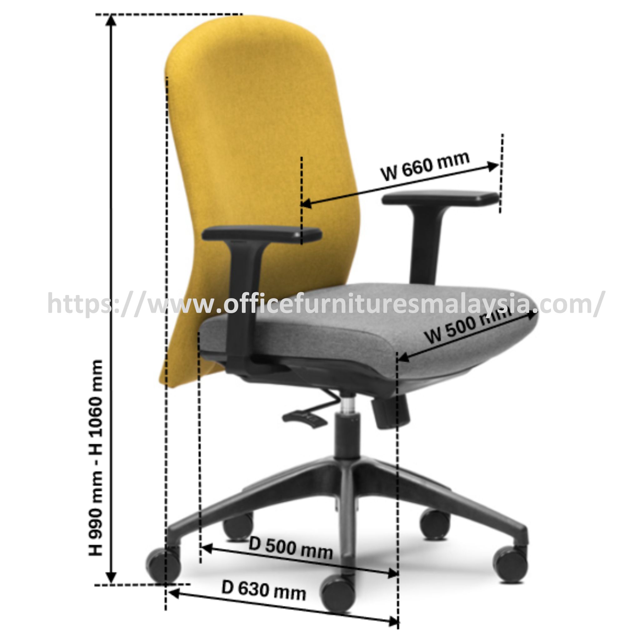 Vash Best Lowback Office Chair OFMEVT51503 - Image 4