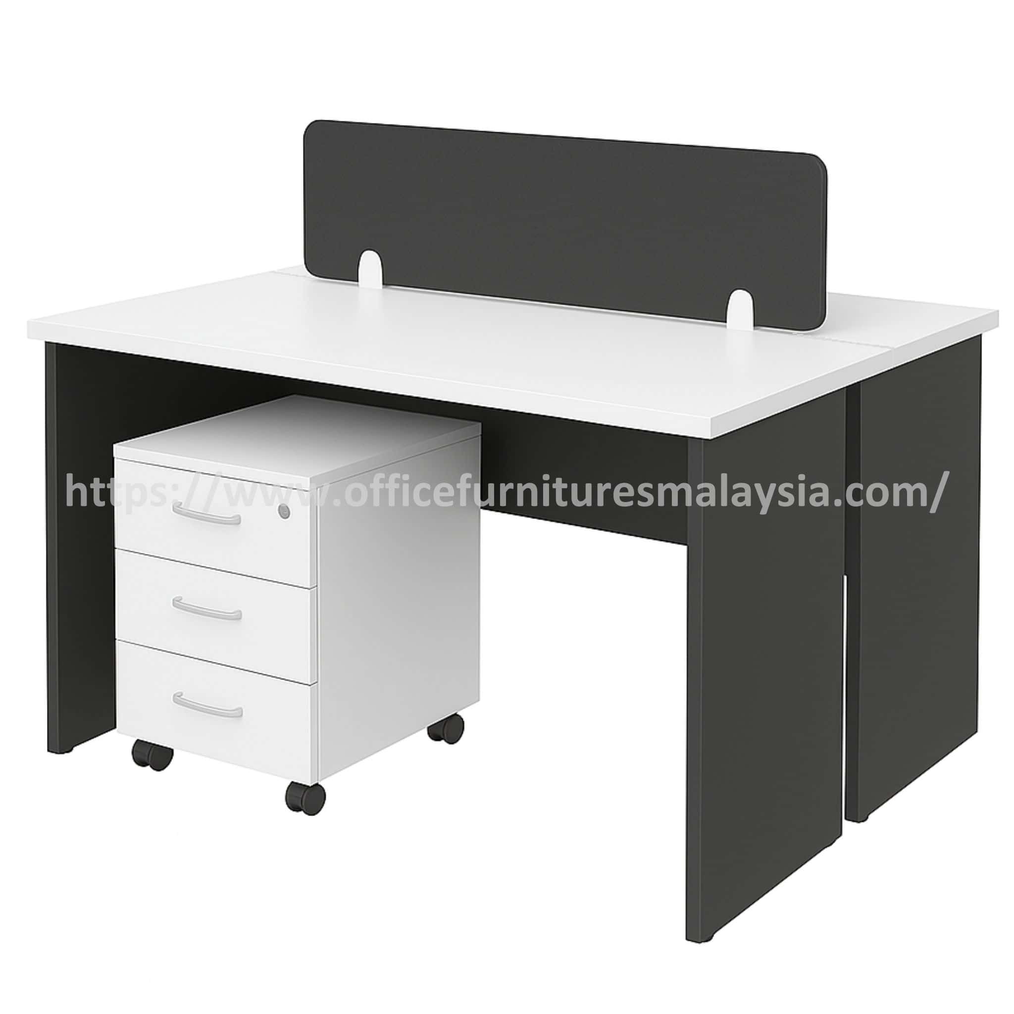 4 ft Compact Budget 2 Seater Workstation Ipoh Kuantan Taiping