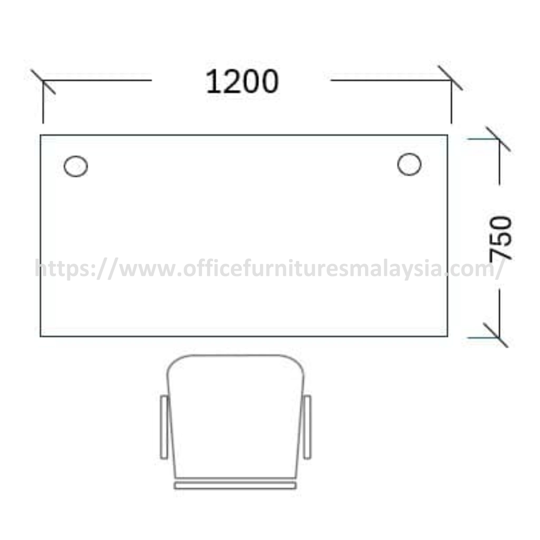 4ft Swish Grey Rectangular Table OFASWT127G - Image 4