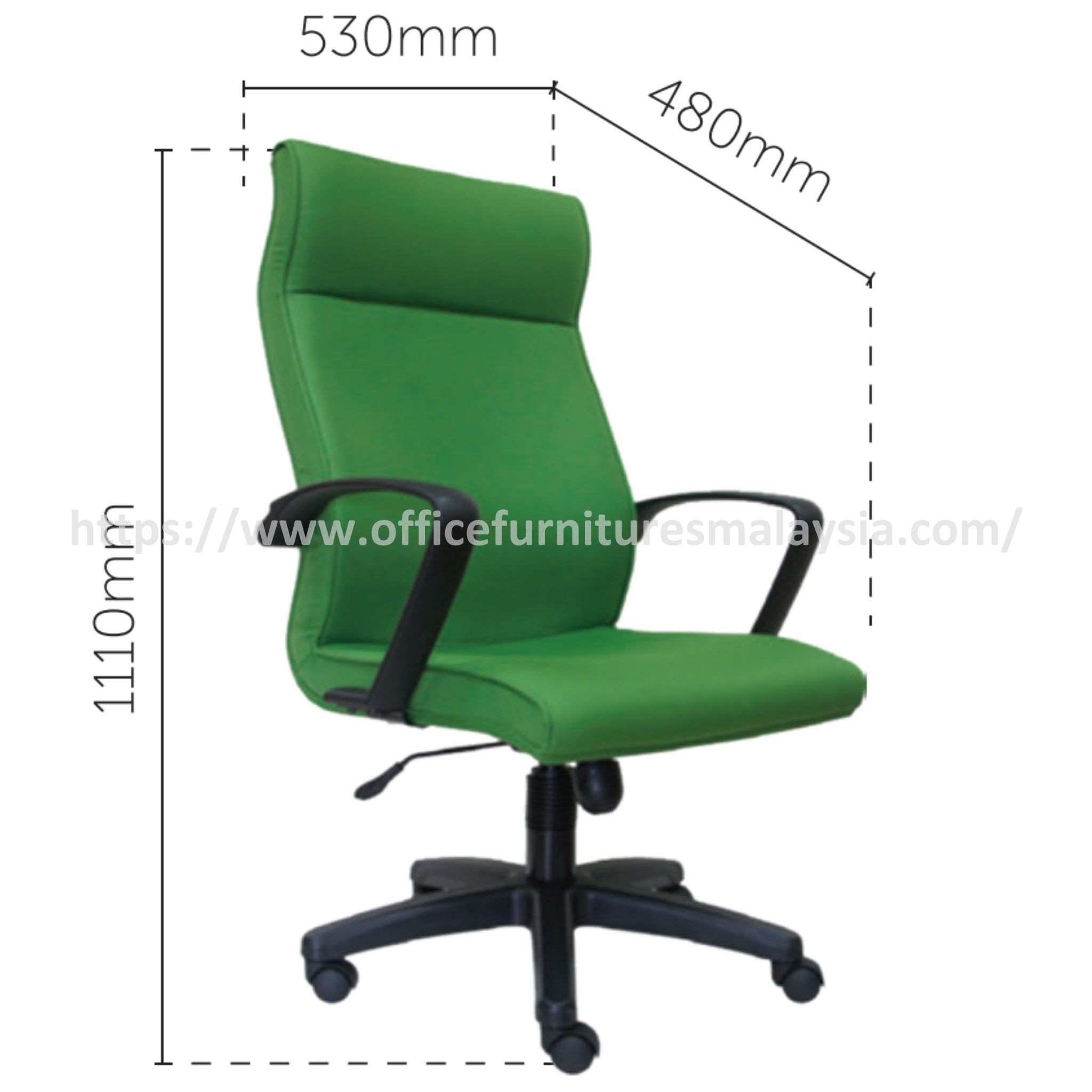 Evie Highback Budget Office Chair Johor Muar Gurun