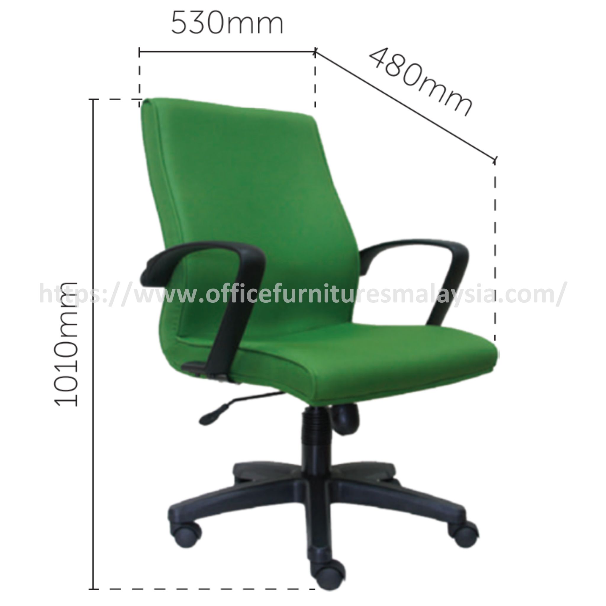 Evie Mediumback Budget Office Chair Johor Temerloh Terengganu