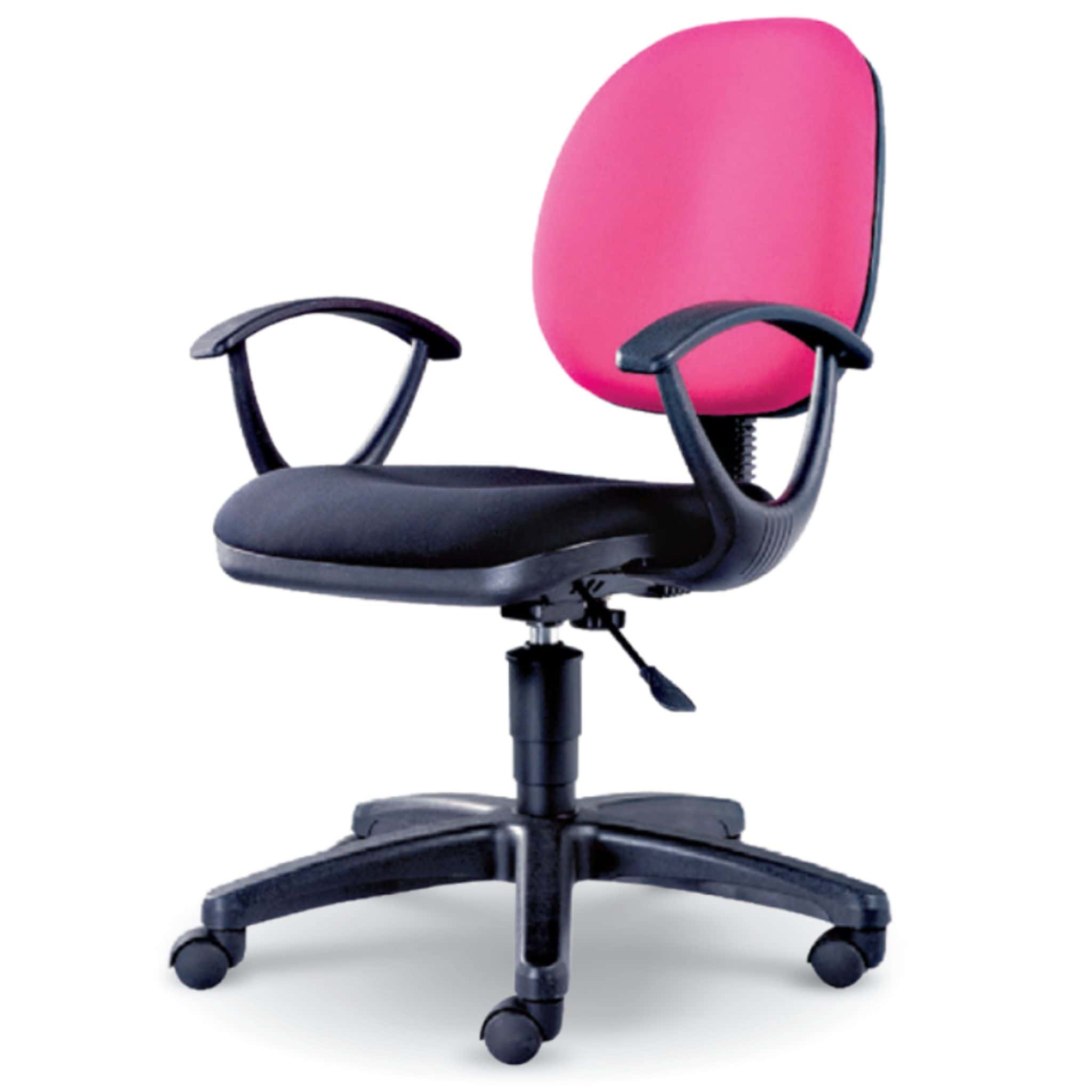 Fashionably Pinkish Lowback Modern Office Chair E Johor Dengkil Kulim