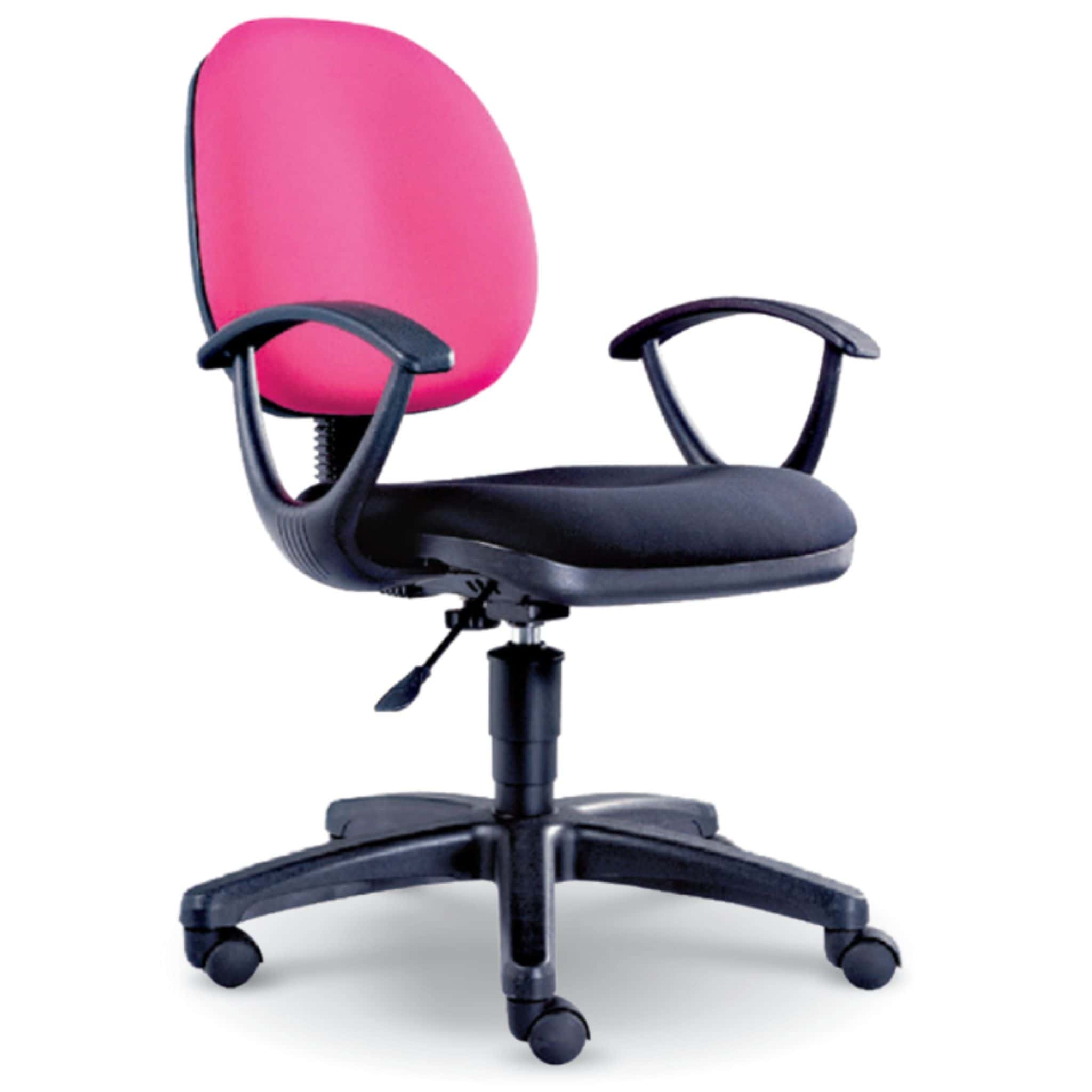 Fashionably Pinkish Lowback Modern Office Chair E Johor Taiping Kulim